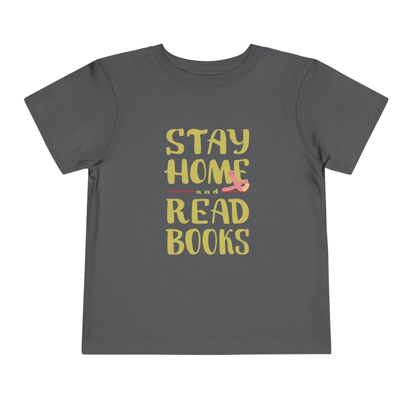 Toddler Stay Home and Read Books Tee β Cozy Pick for Little Bookworms