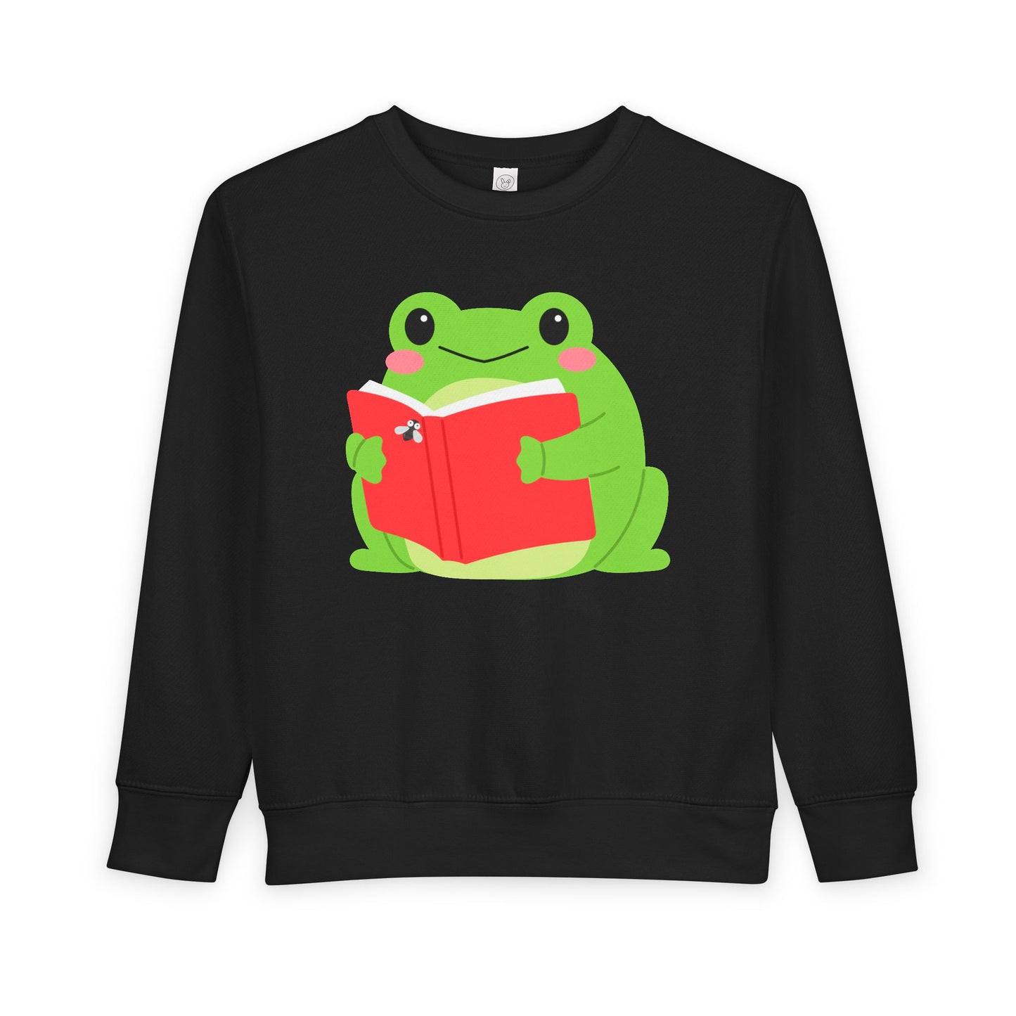 Toddler Book Frog Sweatshirt – Cute Reading Time Crewneck for Kids