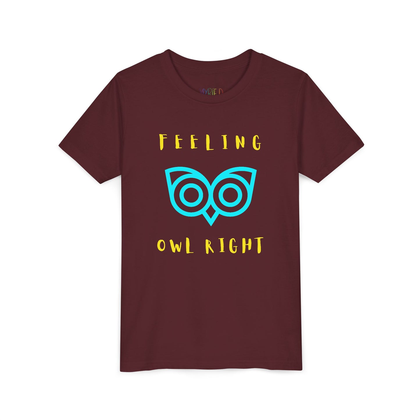 Youth Feeling Owl Right T-Shirt – Bold Graphic Tee with Playful Wordplay and Owl Design