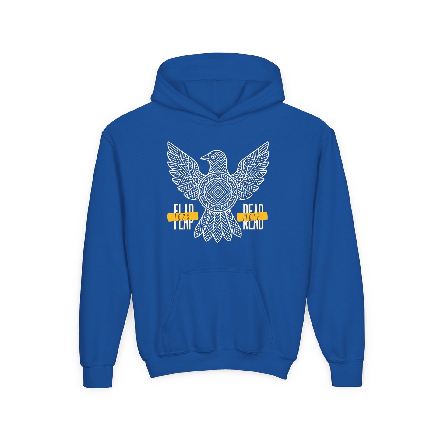Youth Flap Less, Read More Hoodie β Soar Through Stories!