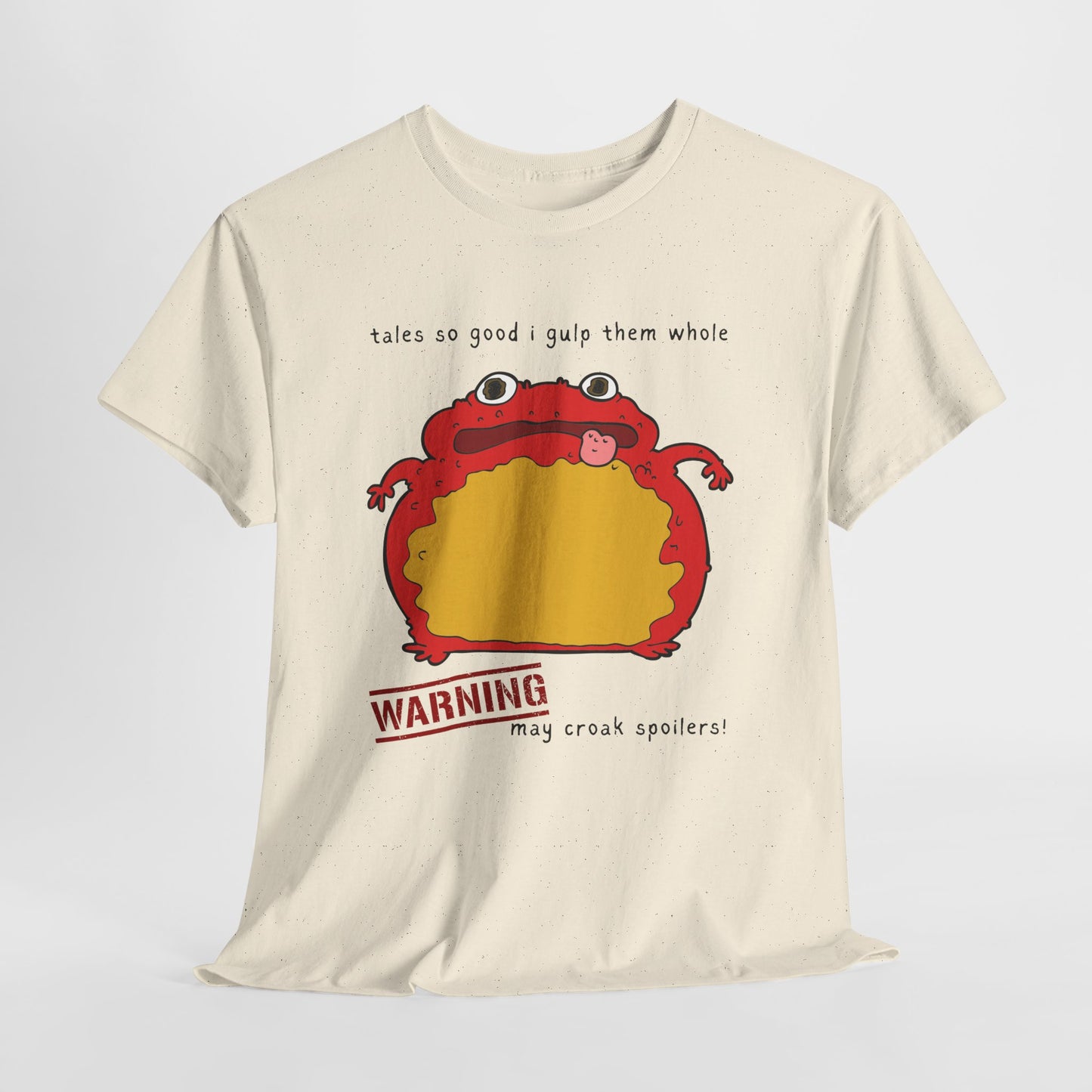 Teen/Adult Unisex Spoiler Croaker Tee – Devour Books, Dish Endings