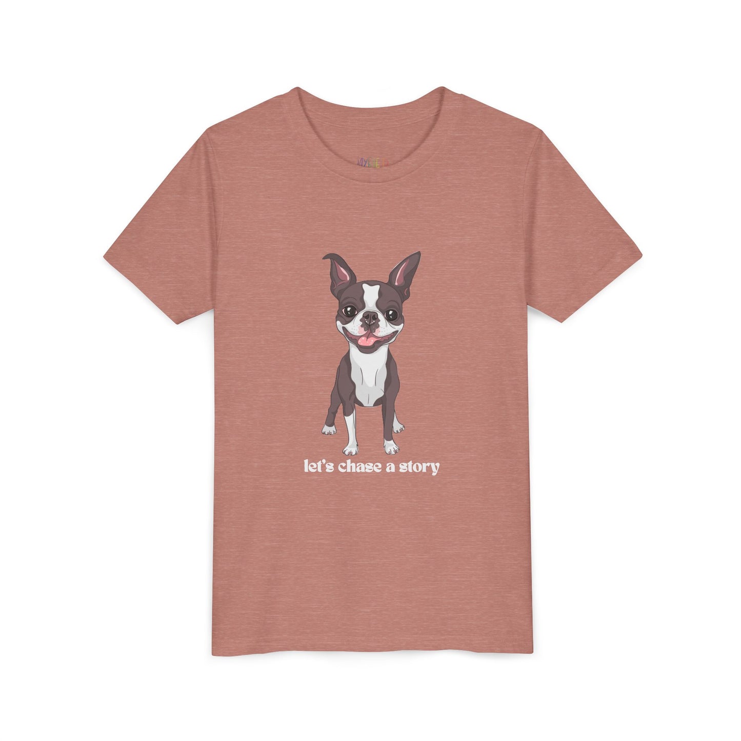Youth Let’s Chase a Story T-Shirt – For Energetic Readers on the Go