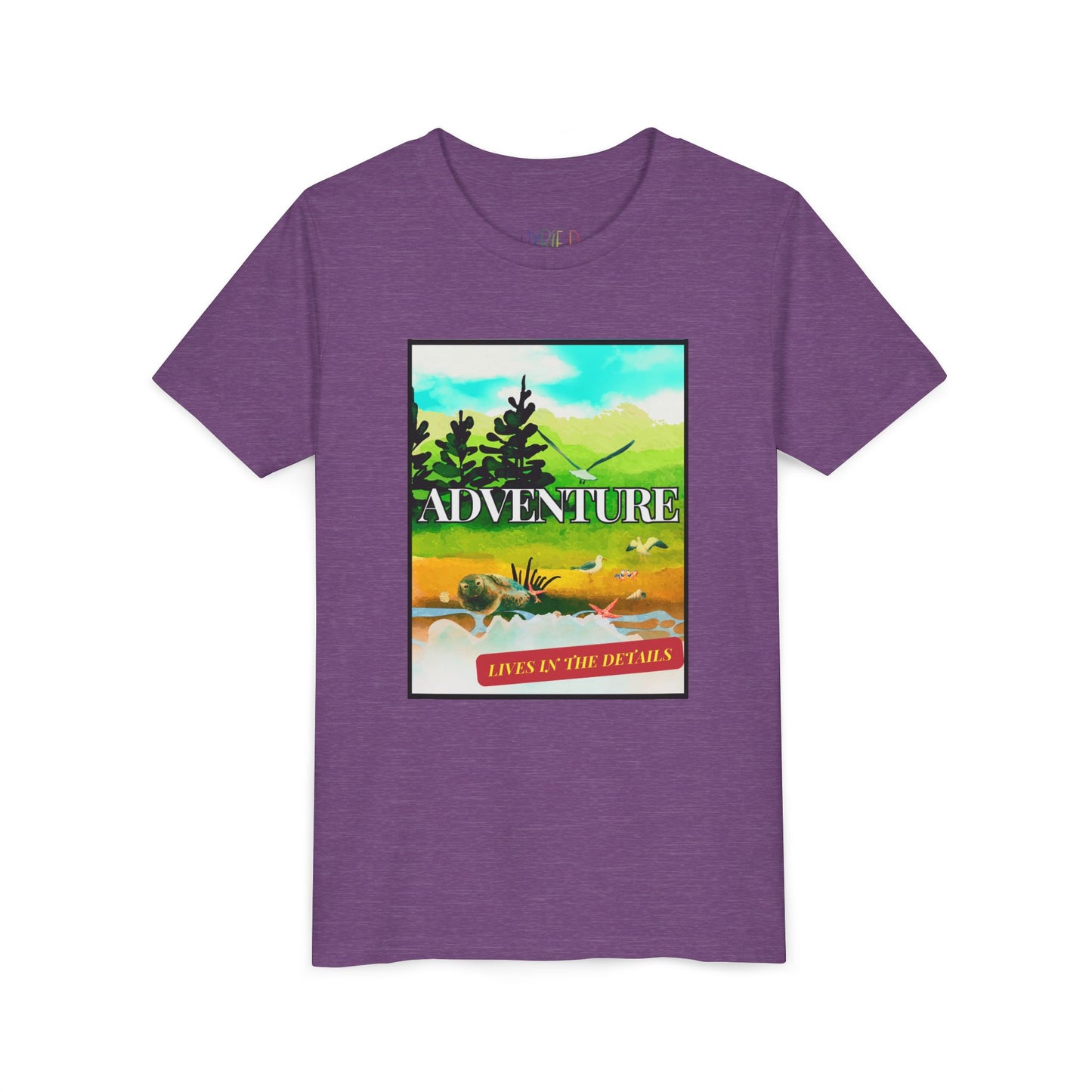 Youth Adventure Lives in the Details Tee – Nature Explorer Shirt for Kids, Curiosity-Driven Outdoor Apparel