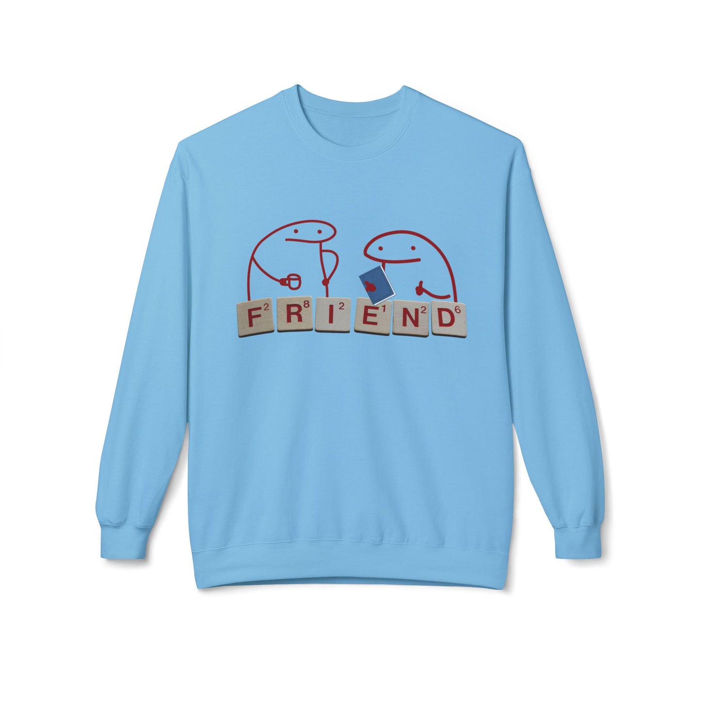 Teen/Adult Unisex Friend Sweatshirt β Wholesome Design Celebrating Kindness and Connection