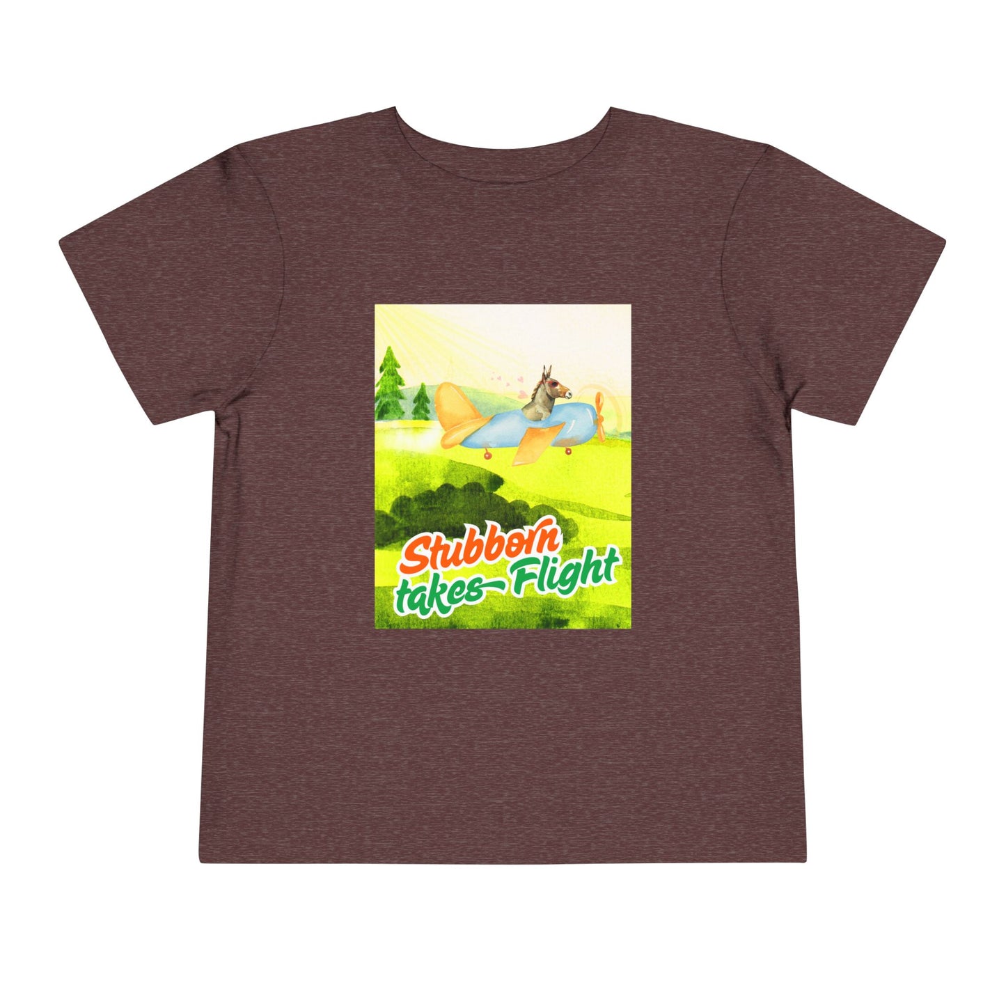 Toddler Stubborn Takes Flight Tee – Perseverance Shirt for Determined Dreamers