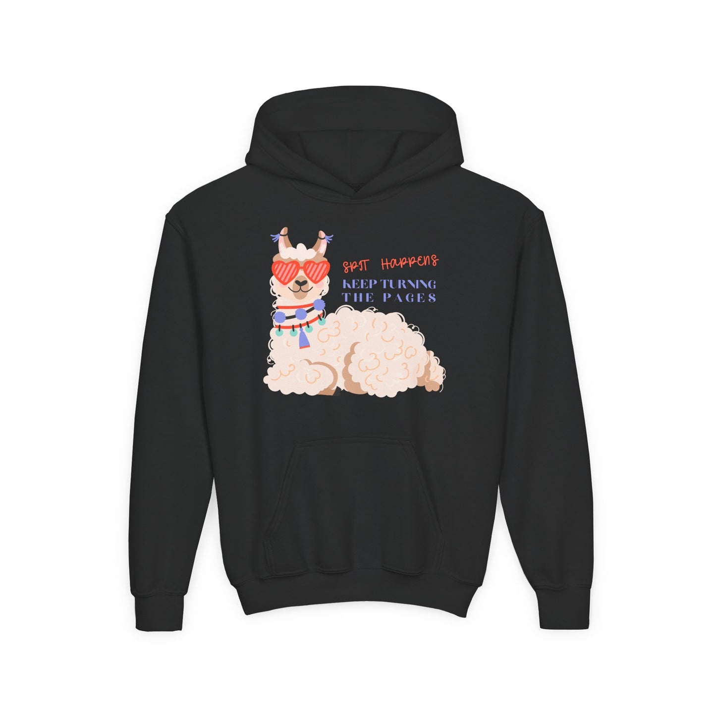 Youth Spit Happens Hoodie β Keep Turning the Pages!