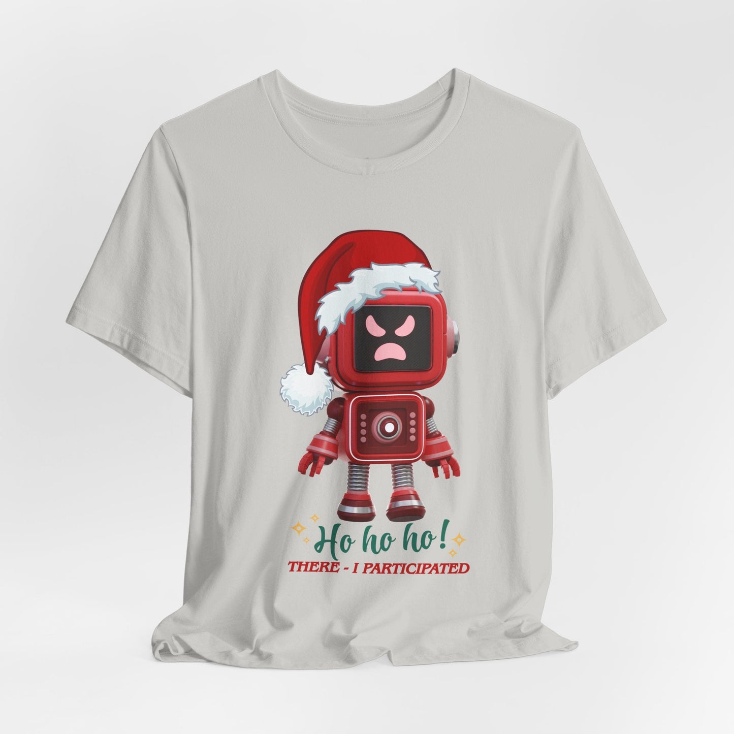 Teen/Adult Unisex Ho Ho Ho! Robot Hoodie T-Shirt Printify