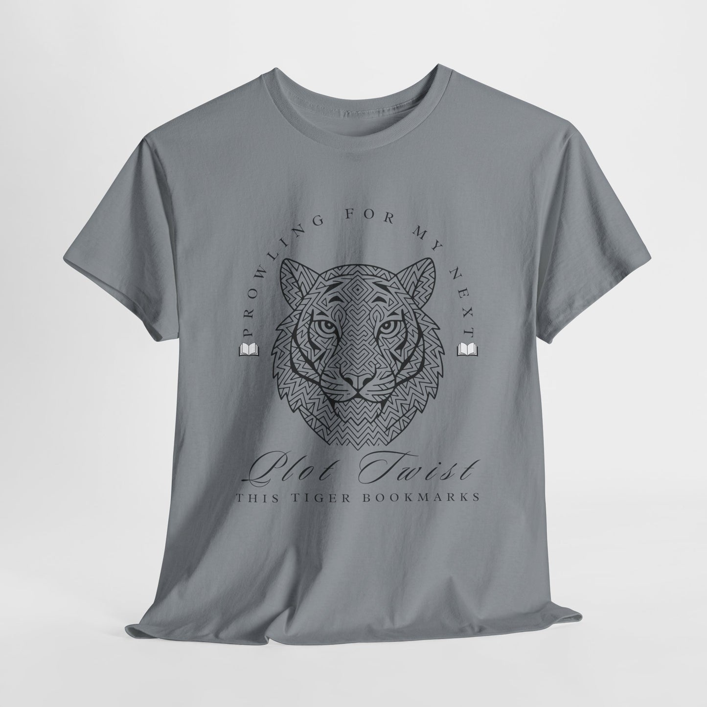 Teen/Adult Unisex β Plot Twist Tiger Tee β Fierce Style for Bookish Beasts