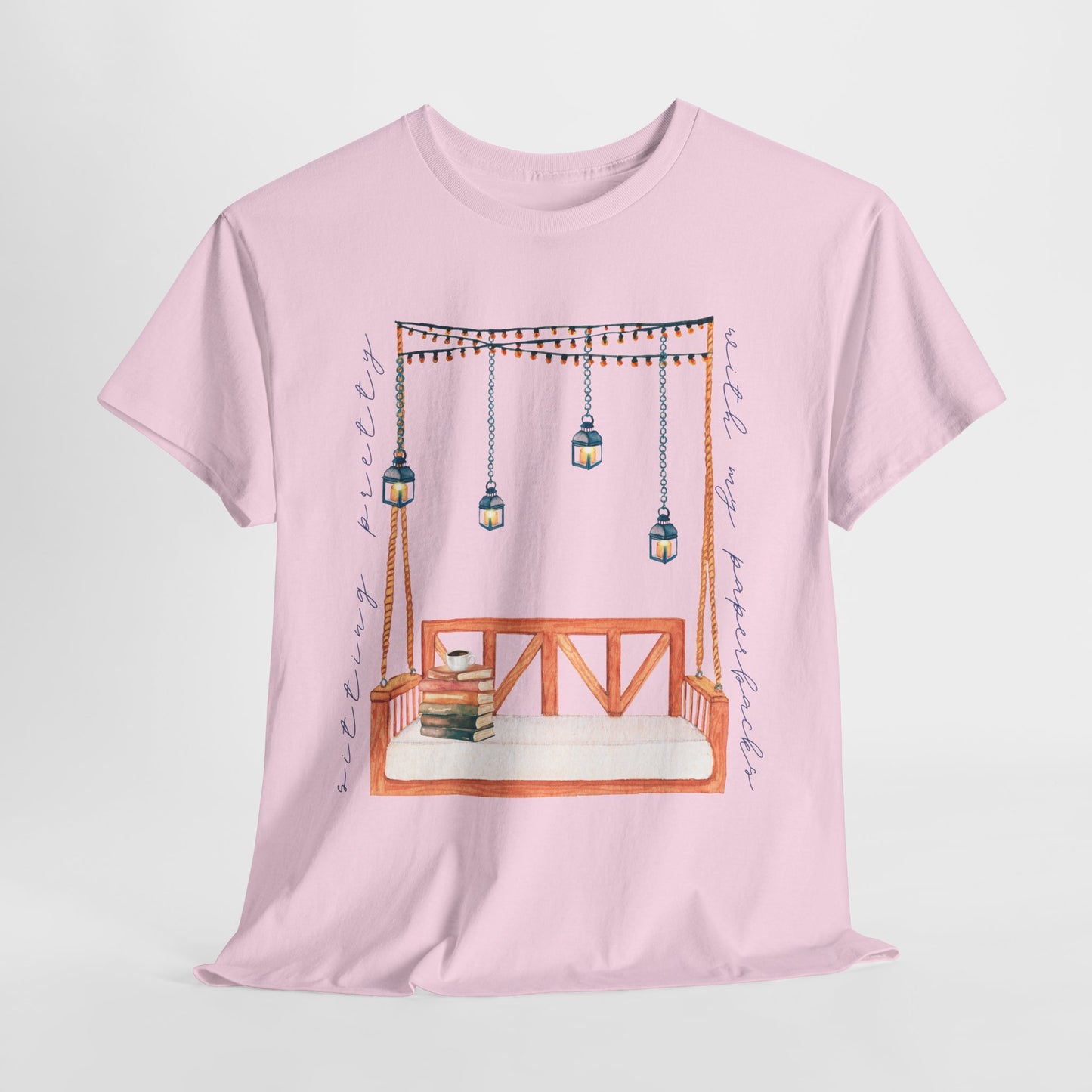 Teen/Adult Unisex Tee β Sitting Pretty With My Paperbacks