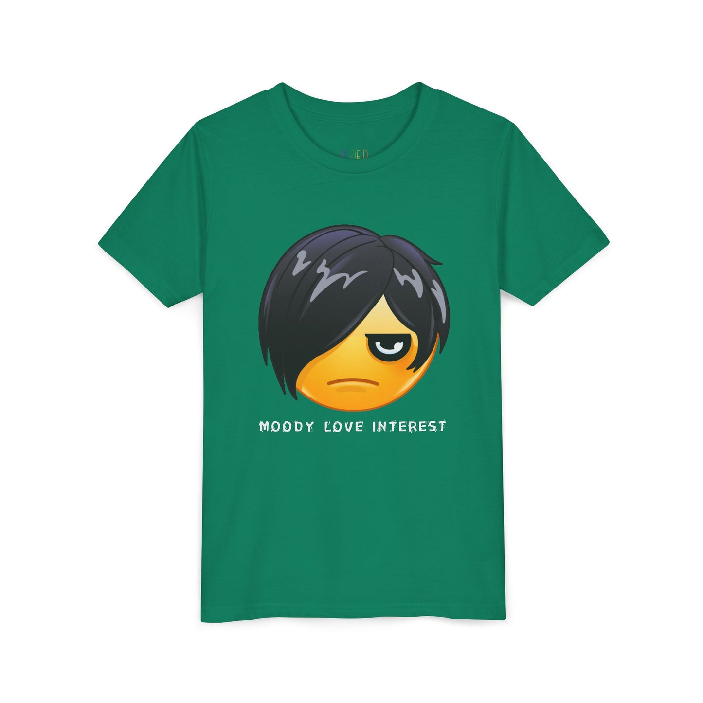 Youth Moody Love Interest T-Shirt – Dramatic Vibes for Young Rom-Com Fans