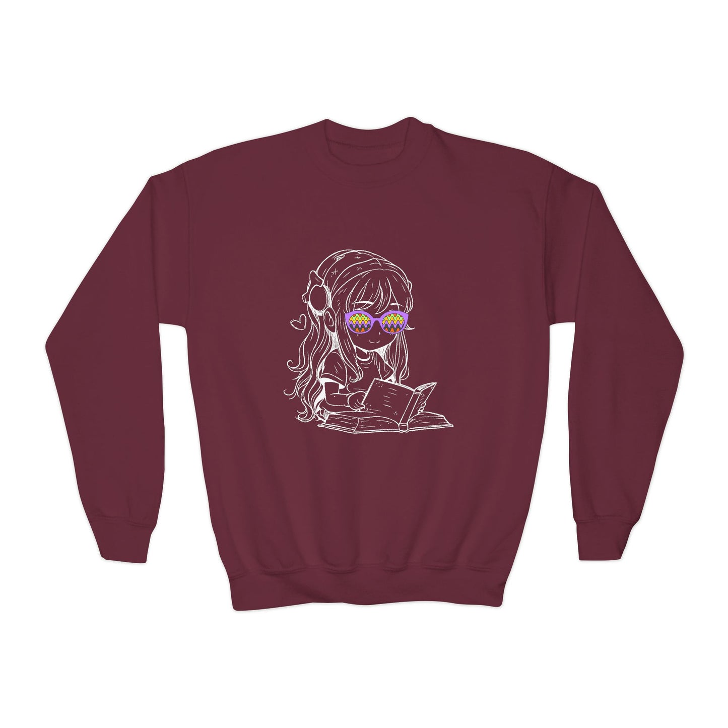 Youth Cool Reader Sweatshirt β See the World Through Story Shades