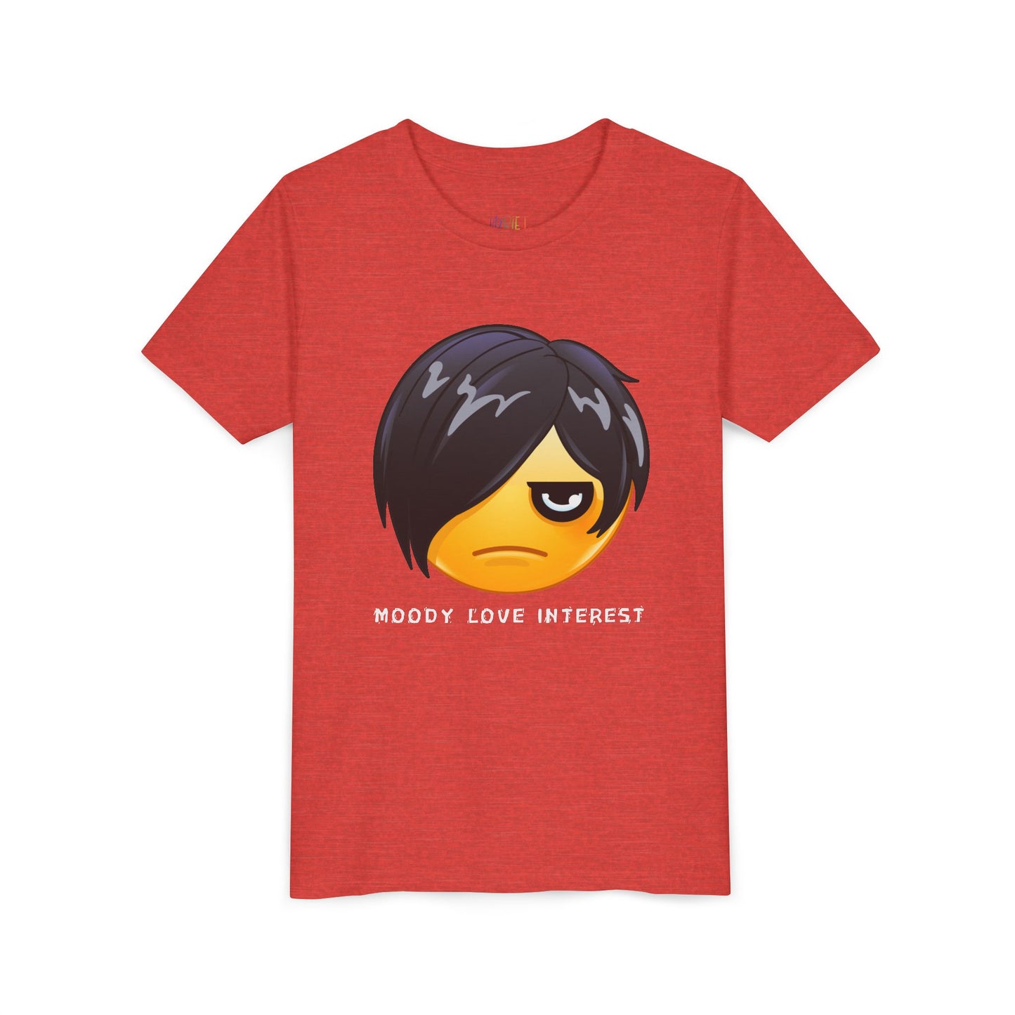 Youth Moody Love Interest T-Shirt – Dramatic Vibes for Young Rom-Com Fans