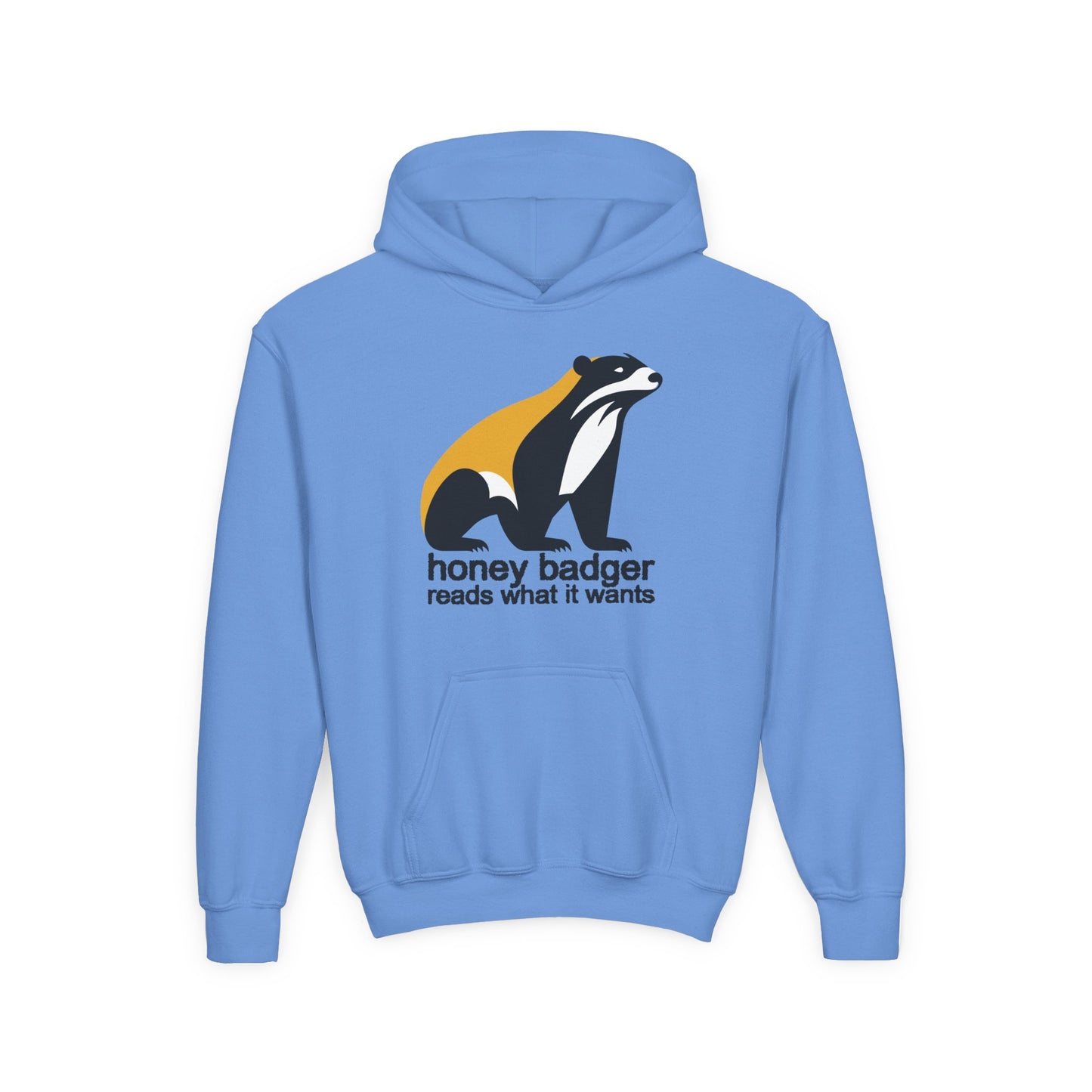 Teen/Adult Unisex Hoodie – Honey Badger Reads What It Wants
