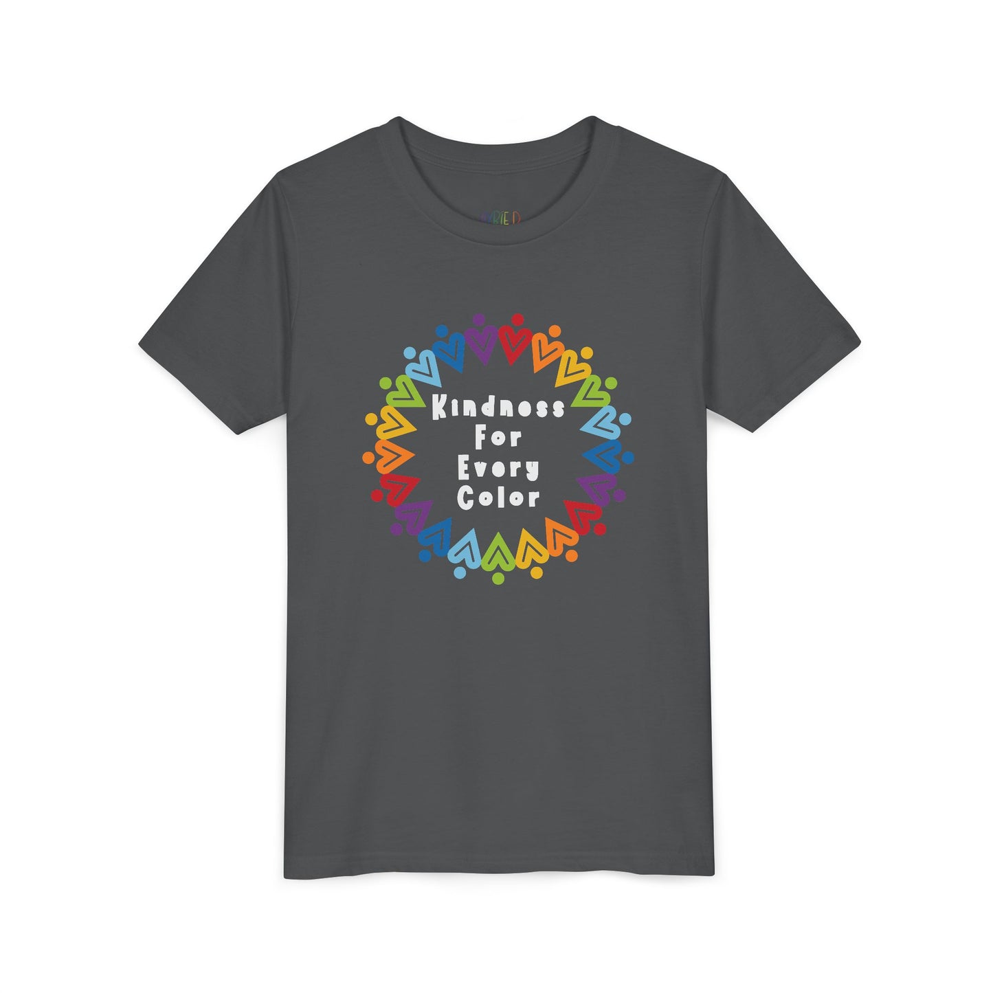 Youth Kindness For Every Color Tee – Celebrate What Makes Us Shine