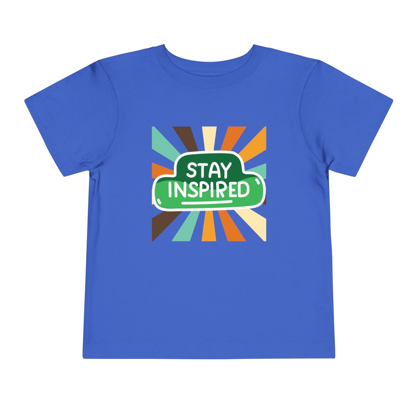 Toddler Stay Inspired Tee β Bold Retro Motivation for Little Dreamers