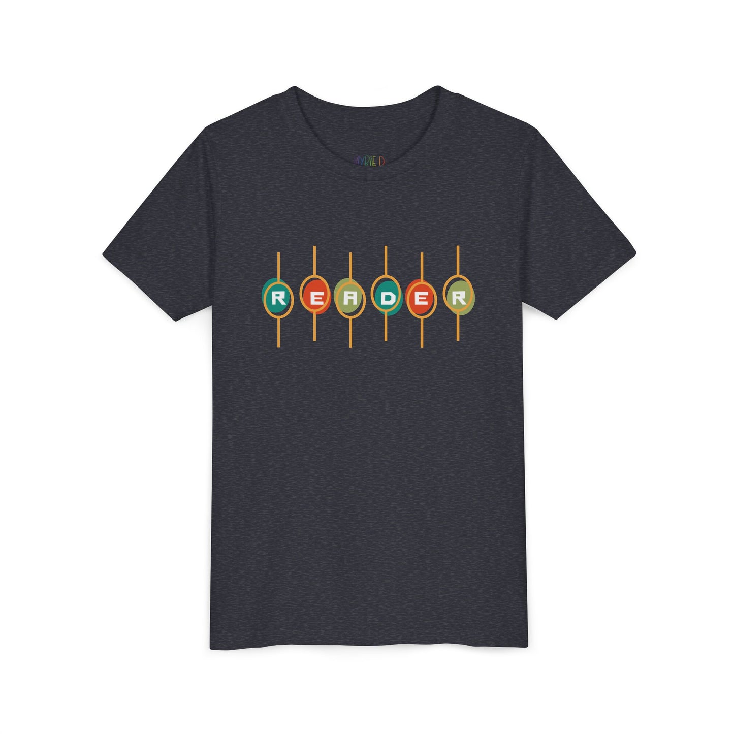 Youth READER Retro Dial Tee, For bookworms who like their style as bold as their stories