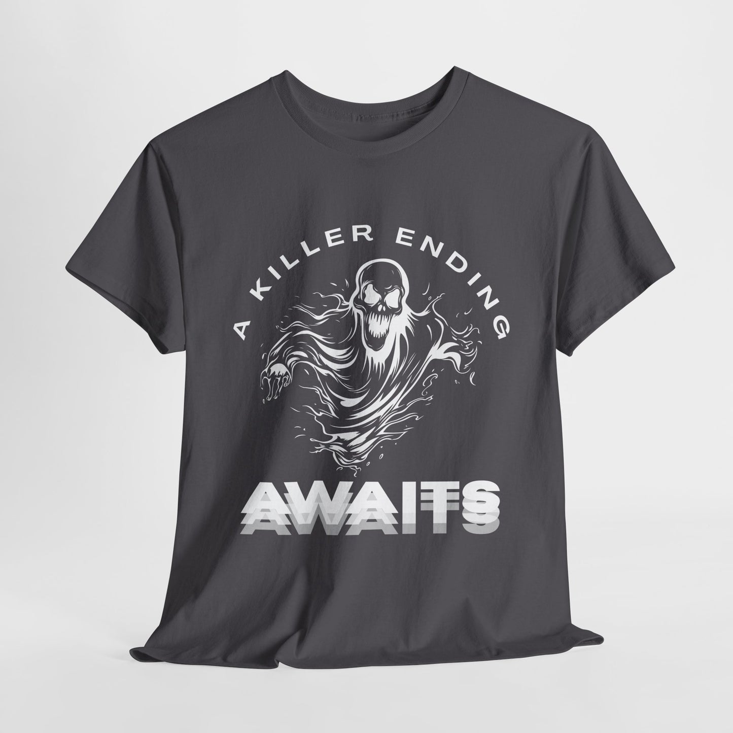 Teen/Adult Unisex A Killer Ending Awaits T-Shirt – Horror Thriller Graphic Tee