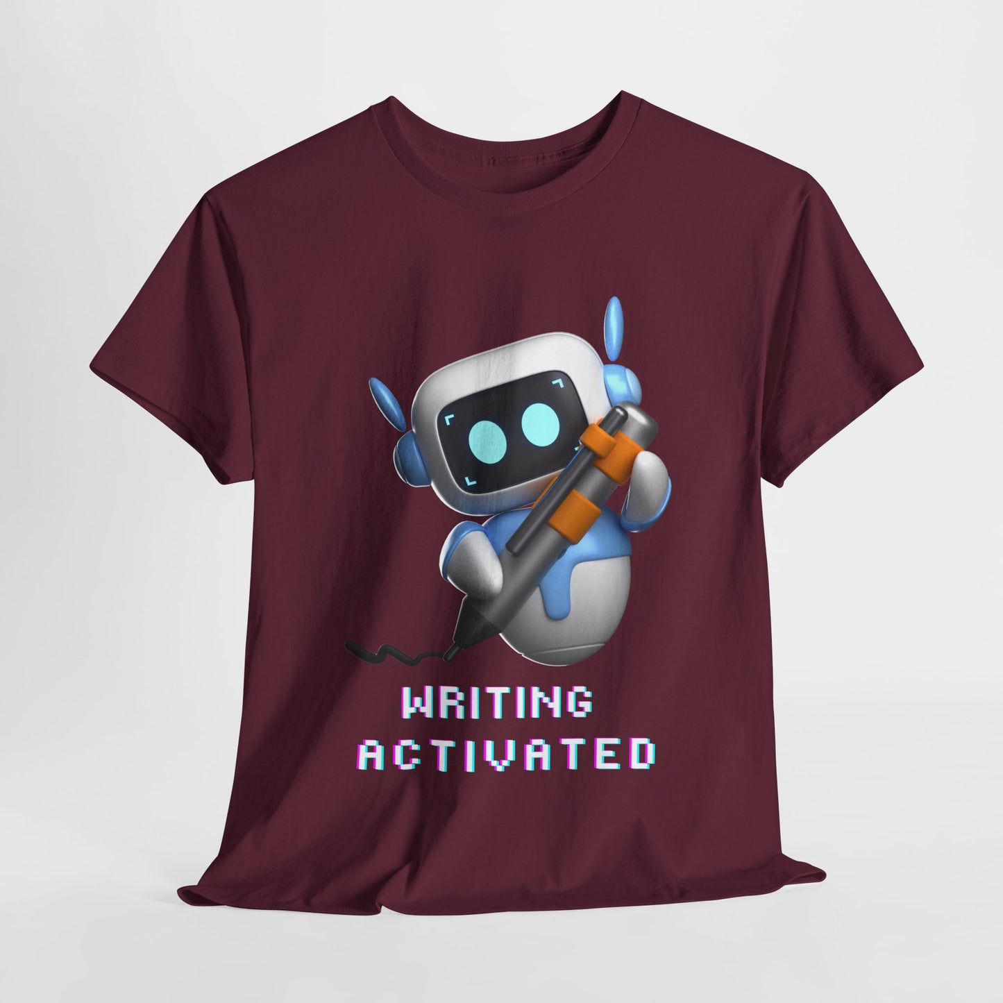 Teen/Adult Unisex Writing Activated Tee – Geeky-Cool Motivation for Story Starters & Scribblers