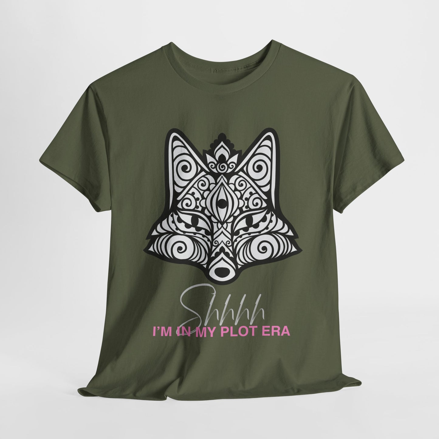 Teen/Adult Unisex β Plot Era Fox Tee β Quiet Reading Aesthetic Shirt