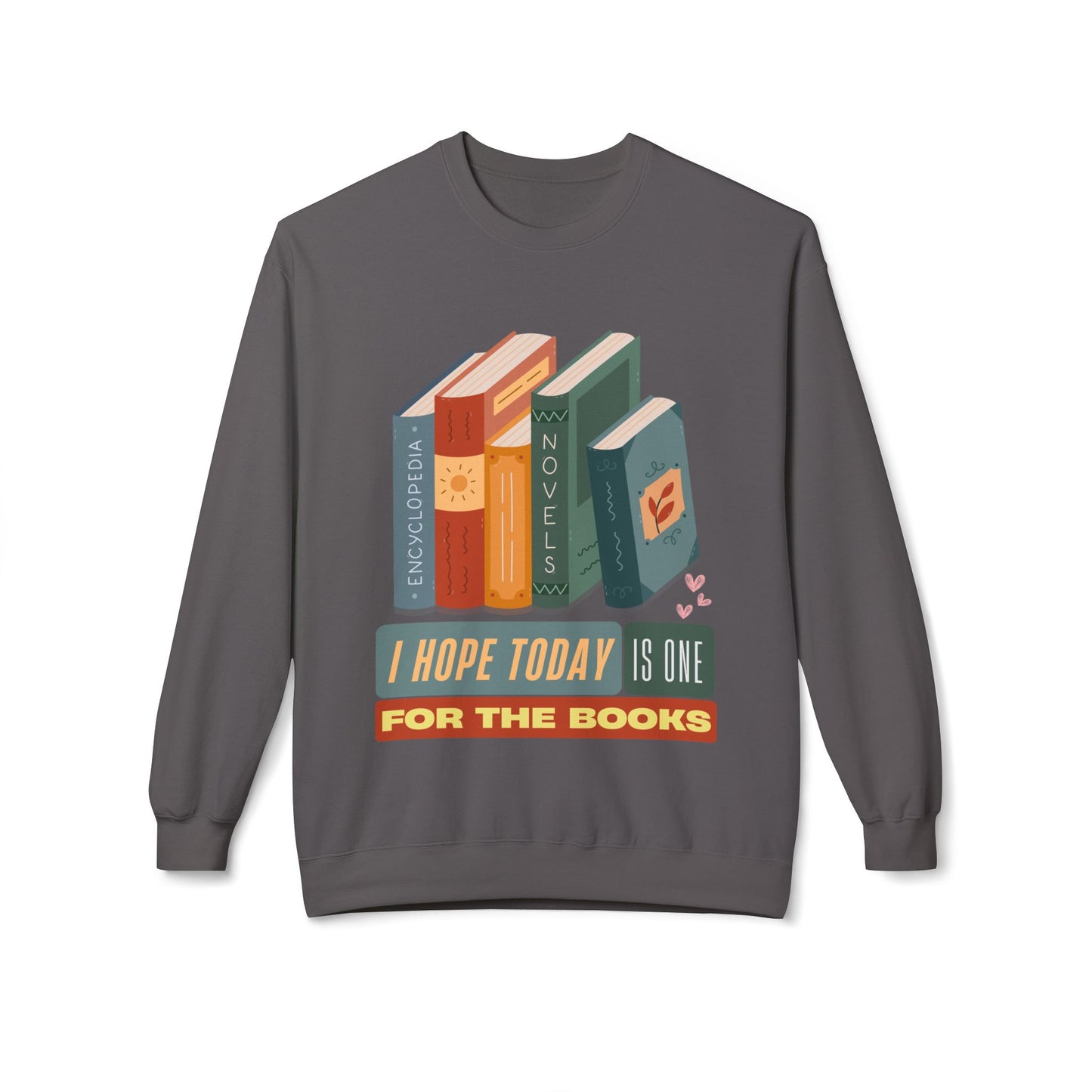 Teen/Adult Unisex One for the Books Sweatshirt – Retro Reader Design for Book Lovers