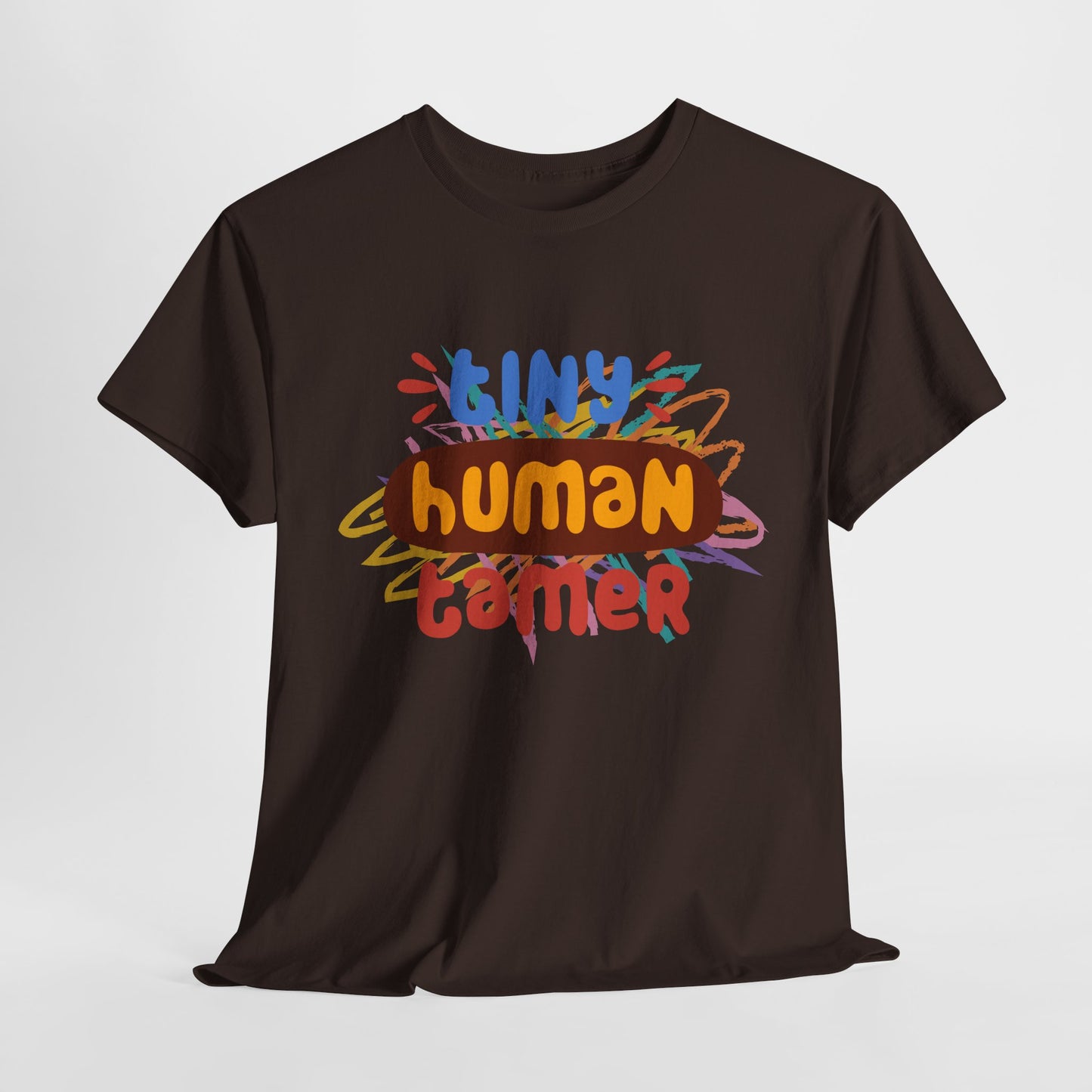 Teen/Adult Unisex Tiny Human Tamer Tee – Bold & Funny Shirt for Teachers and Caregivers