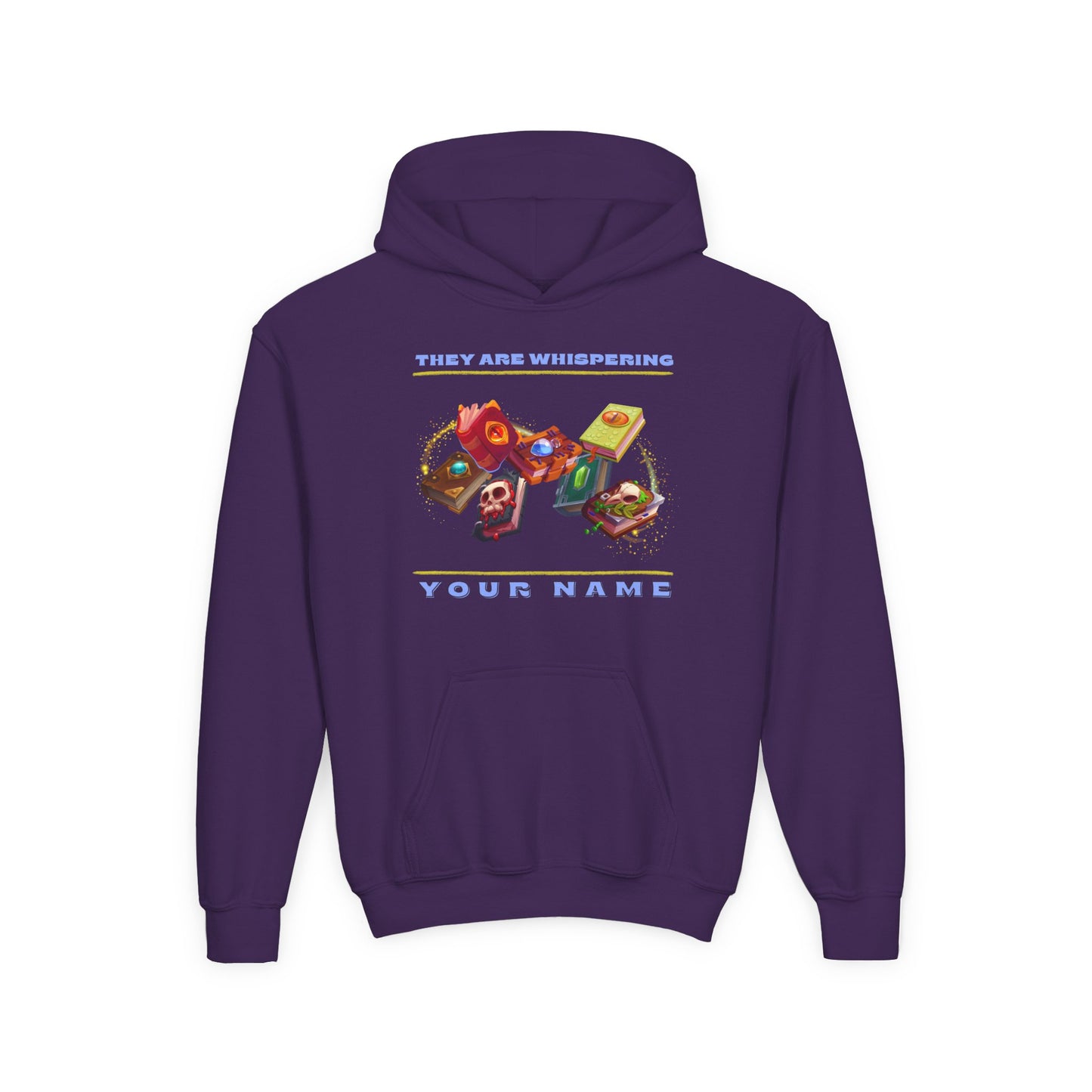 Youth Whispering Books Hoodie – Spooky Magical Library Design