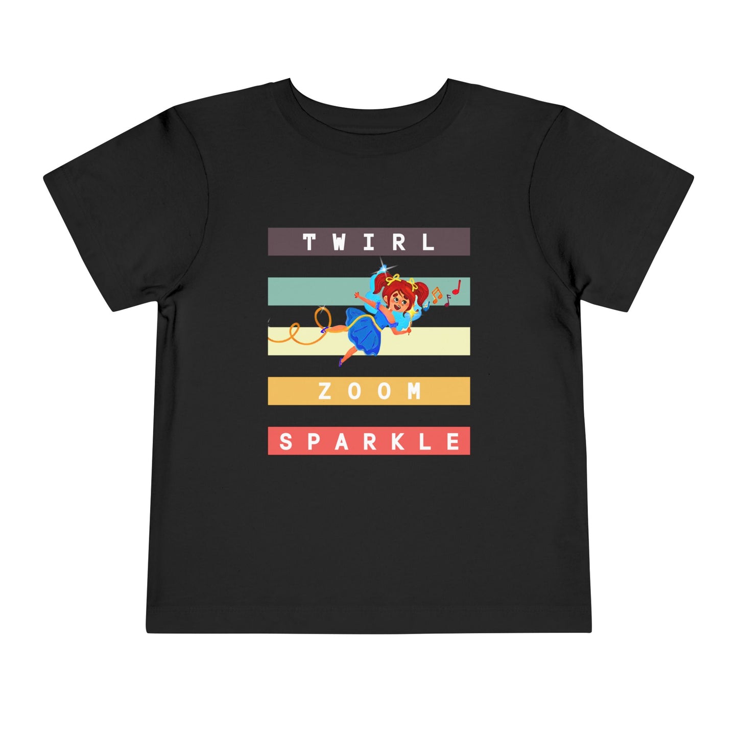 Toddler Twirl Zoom Sparkle Tee – Mei-Mei Movement Shirt for High-Energy Kids