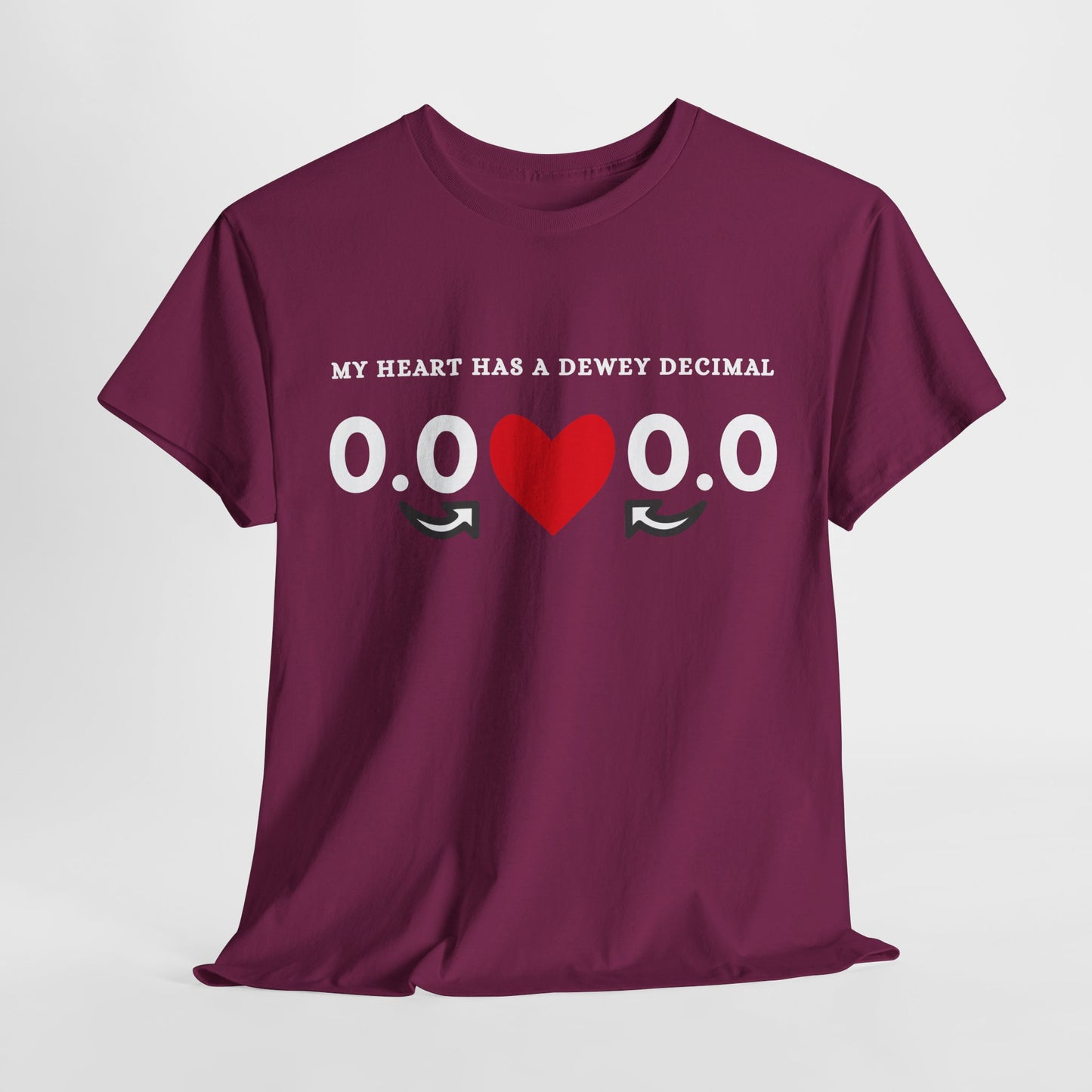 Teen/Adult Unisex Tee – My Heart Has a Dewey Decimal