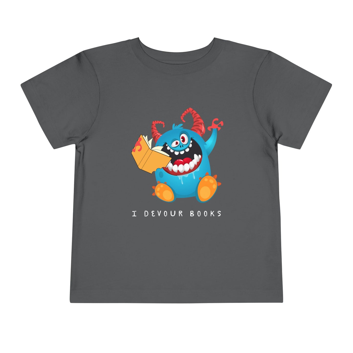 Toddler I Devour Books Monster Tee
