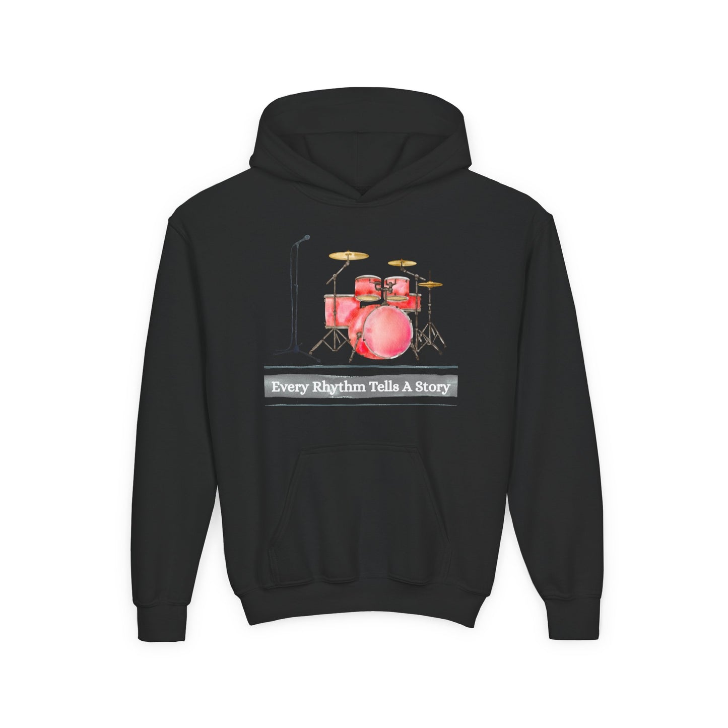 Youth Every Rhythm Tells a Story Hoodie – Beat, Balance & Bookish Energy