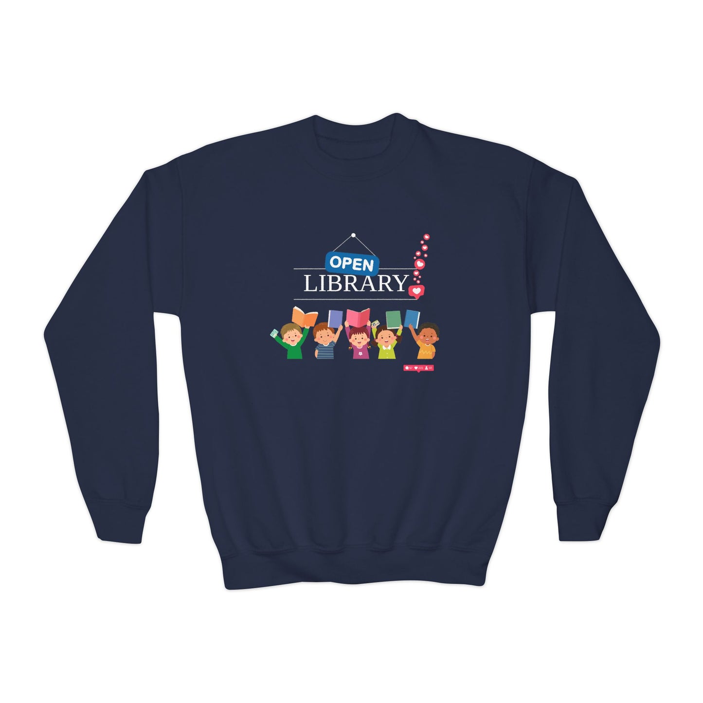 Youth Open Library Sweatshirt β Readers Welcome!
