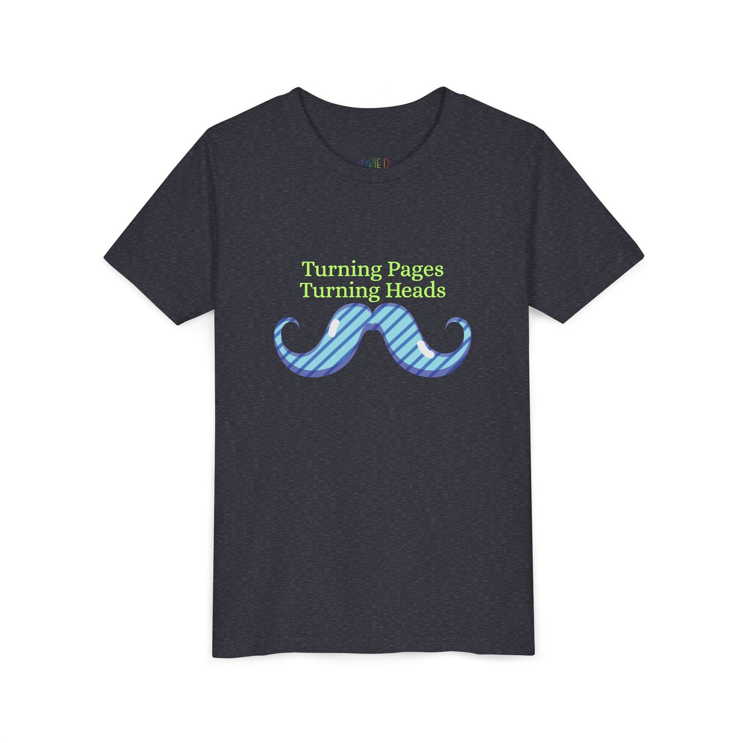 Youth Turning Pages, Turning Heads Tee – Stylish Gift for Young Readers with Flair, For kids who know that confidence and books go hand in hand!