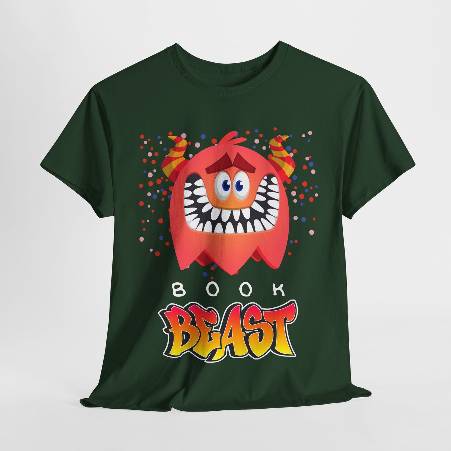 Teen/Adult Unisex Book Beast – Fierce & Fun Reading Monster Tee