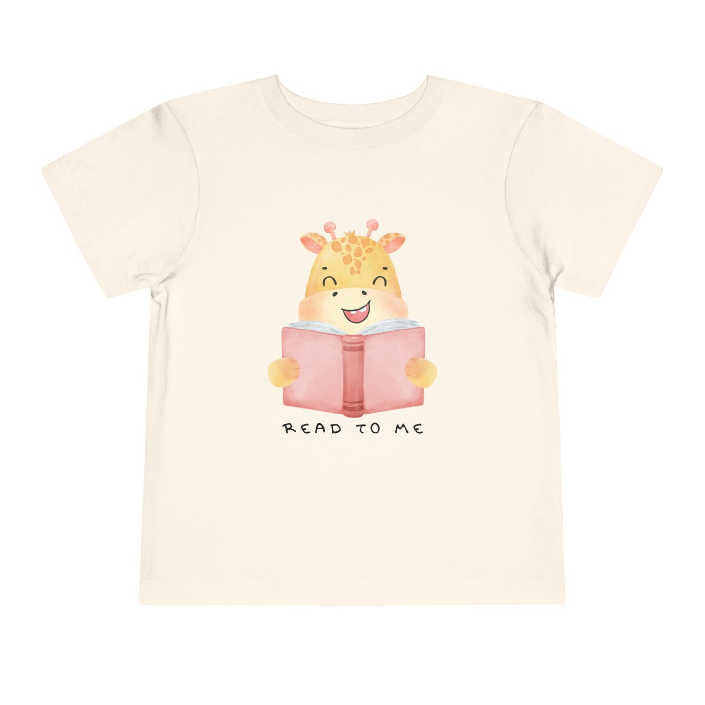 Toddler Read to Me Tee β Sweet Giraffe Storytime Shirt