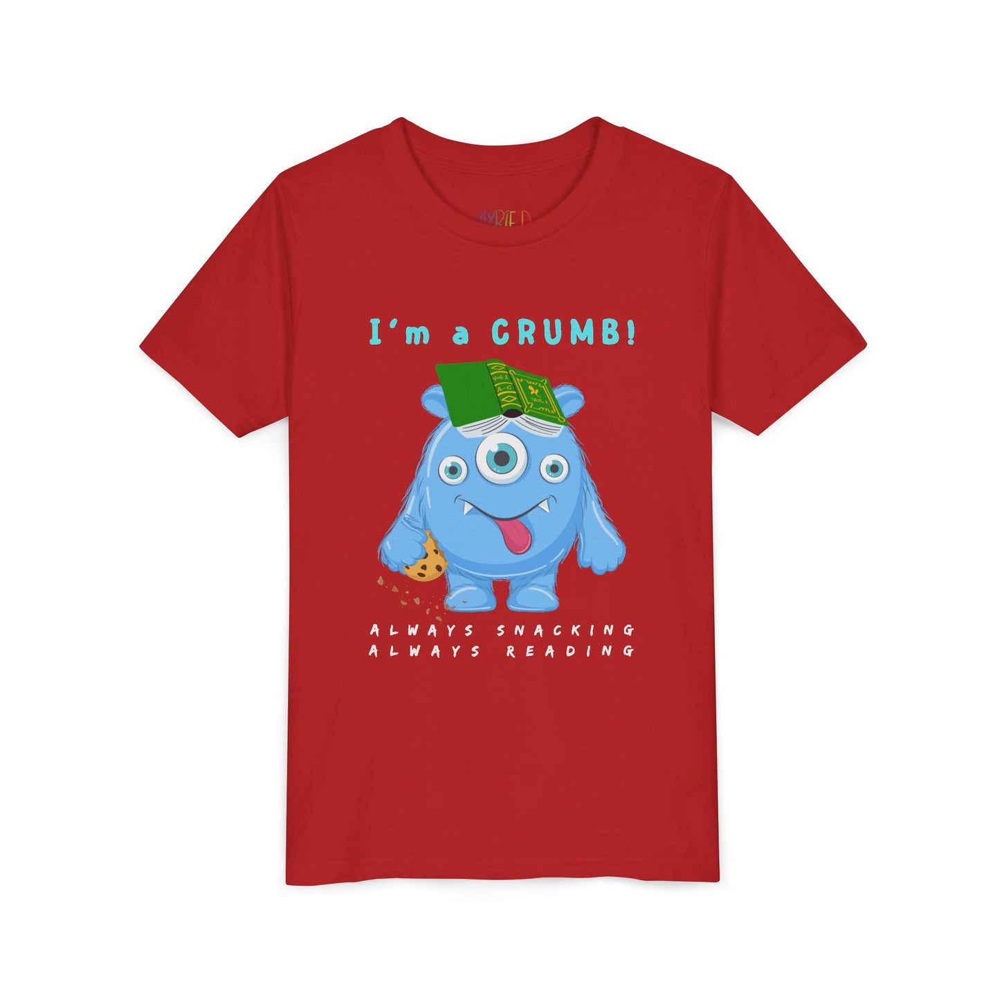 Youth I’m a CRUMB! Snack-Loving Bookworm Tee