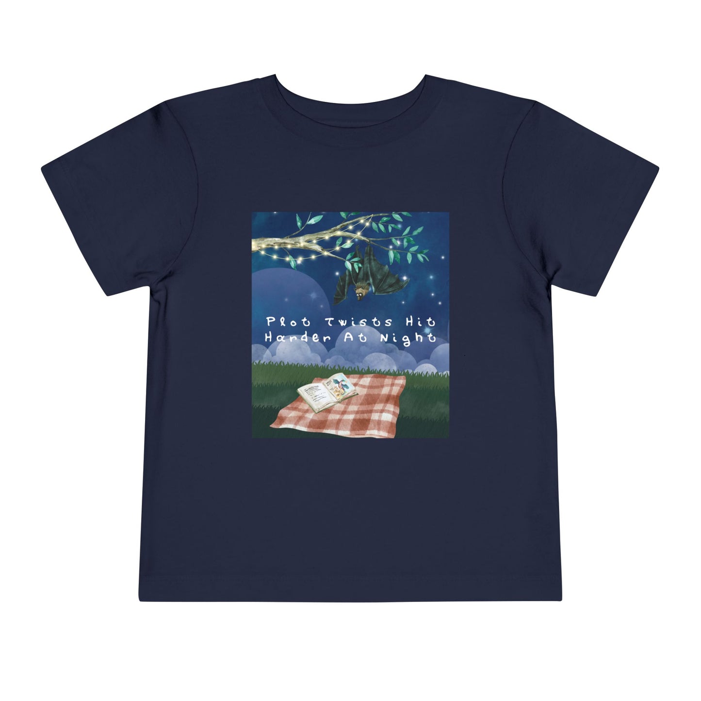 Toddler Plot Twists Hit Harder Tee β Bat Readers Gift Shirt