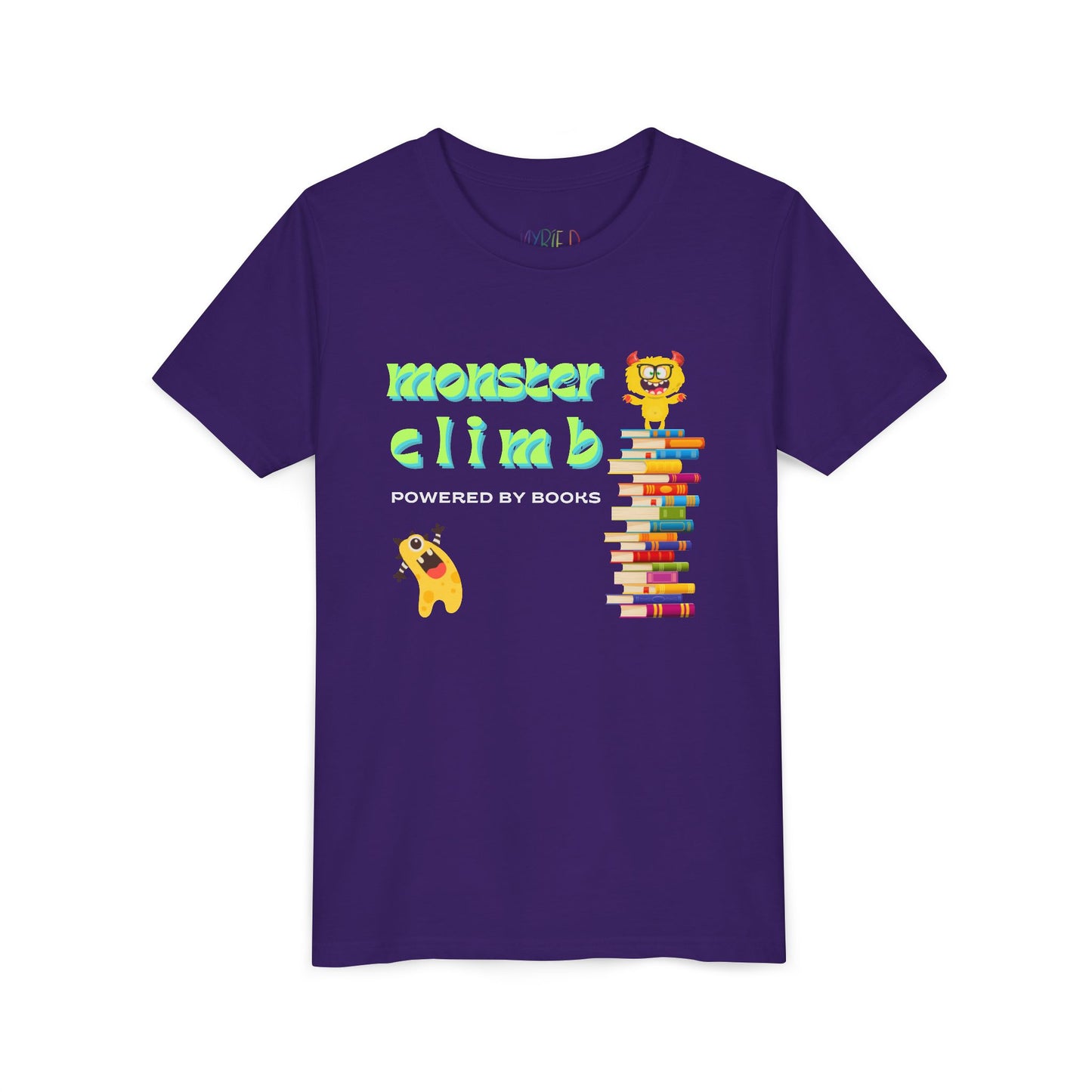 Youth Monster Climb Book Tee