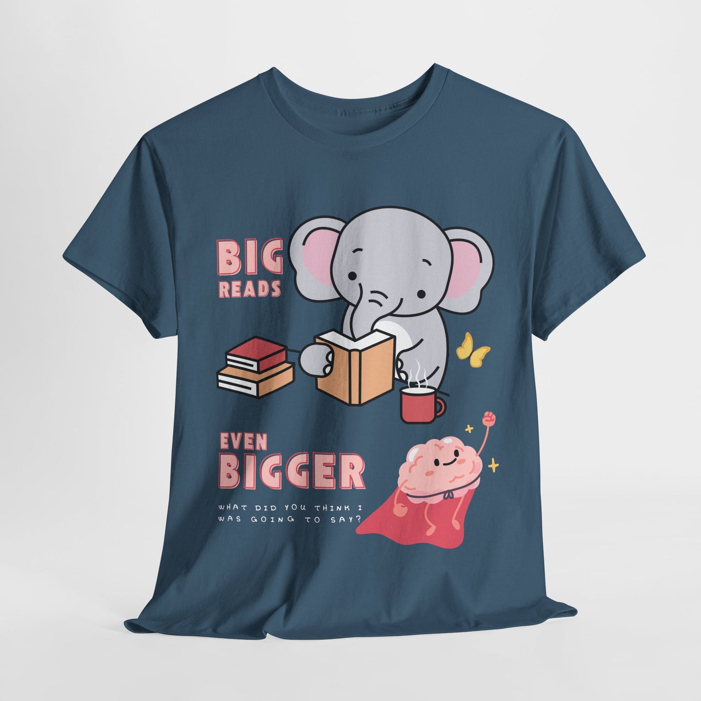Teen/Adult Unisex “Big Reads, Even Bigger Brain” Tee