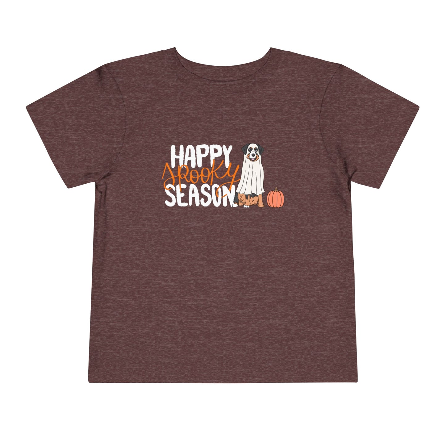 Toddler "Happy Spooky Season" Tee β Cute Halloween Dog & Pumpkin Shirt
