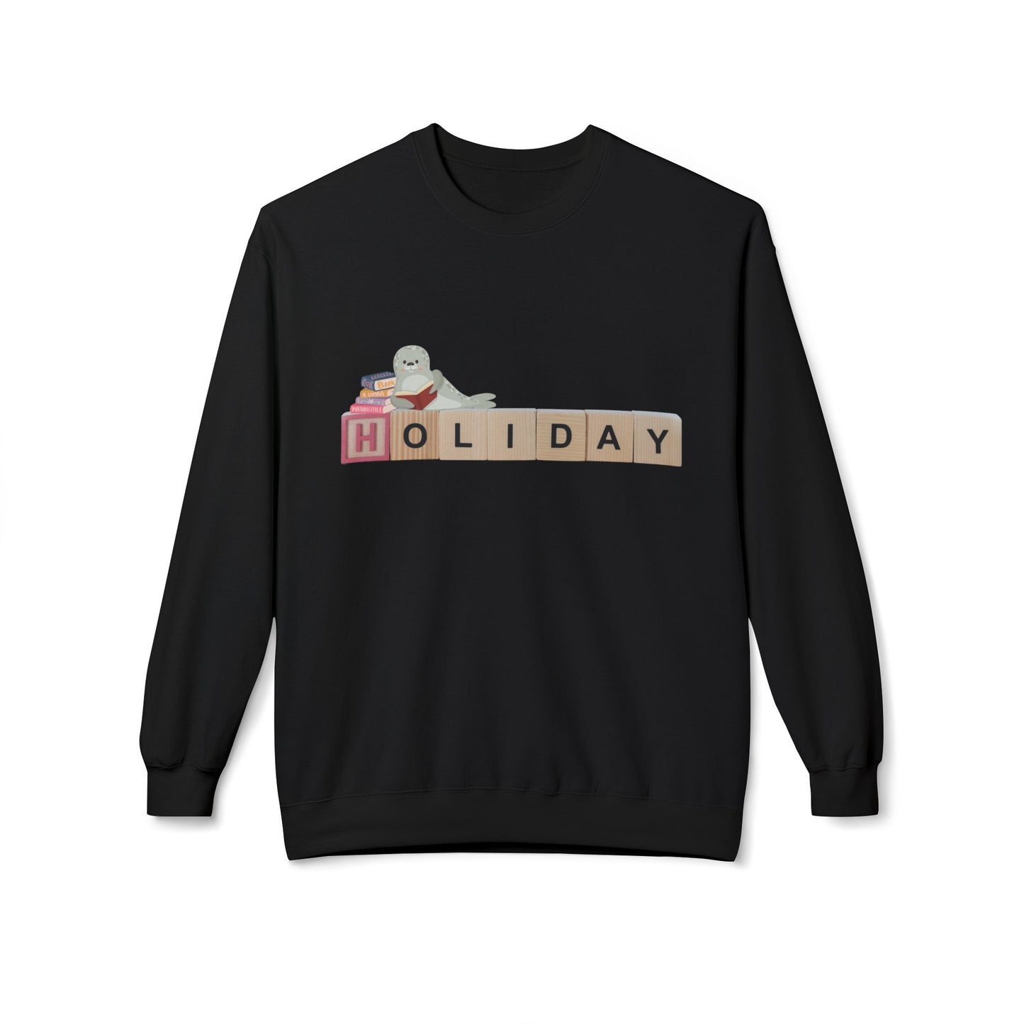 Teen/Adult Unisex Holiday Sweatshirt β Cozy Reading Break Design for Book Lovers