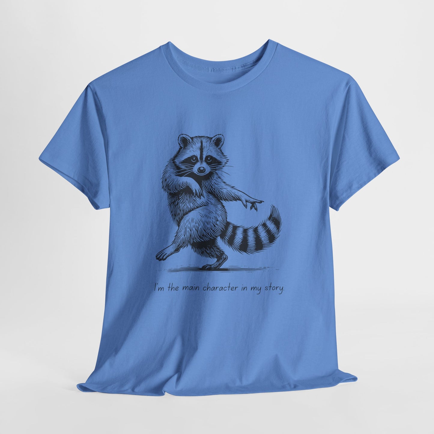 Teen/Adult Unisex Main Character Raccoon Tee – Starring: Me