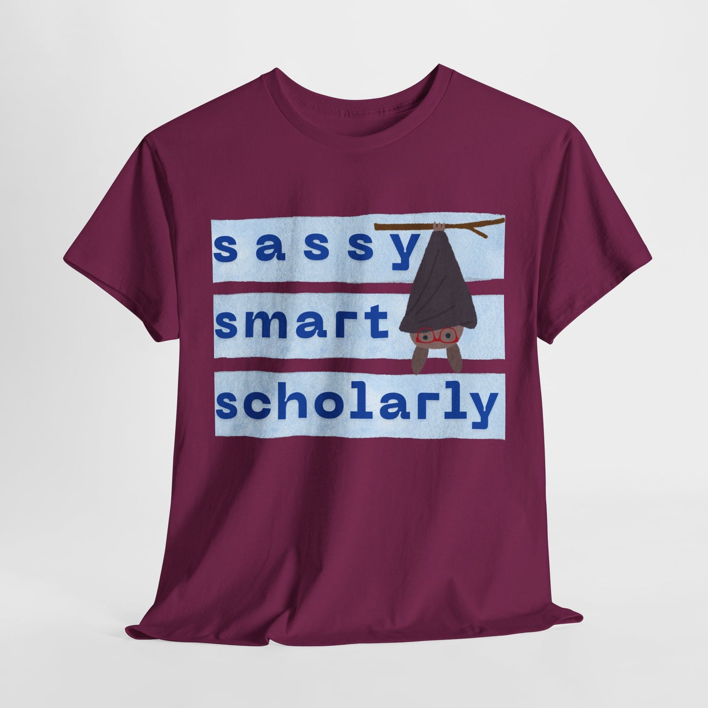 Teen/Adult Unisex “Sassy, Smart, Scholarly” Bat Tee
