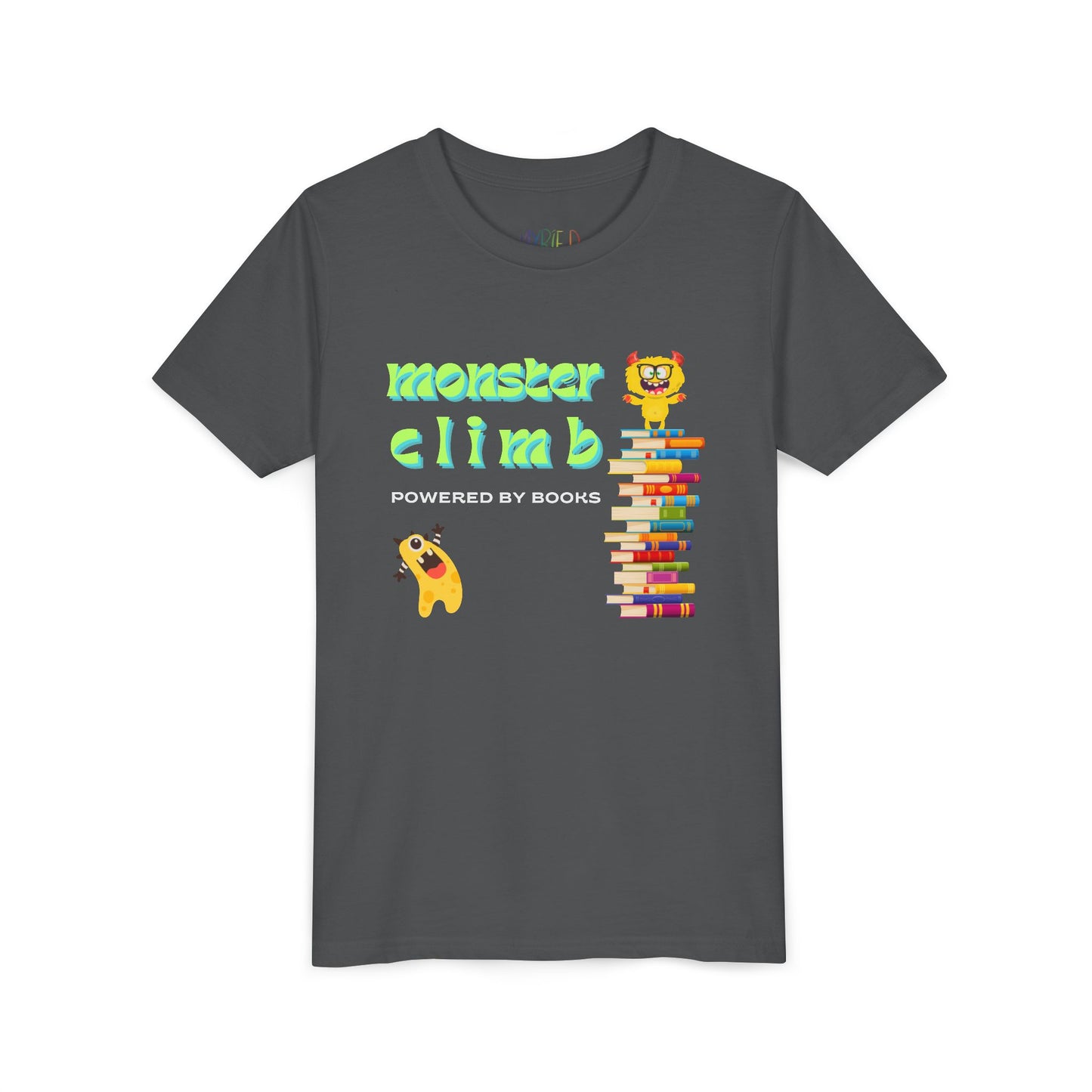 Youth Monster Climb Book Tee