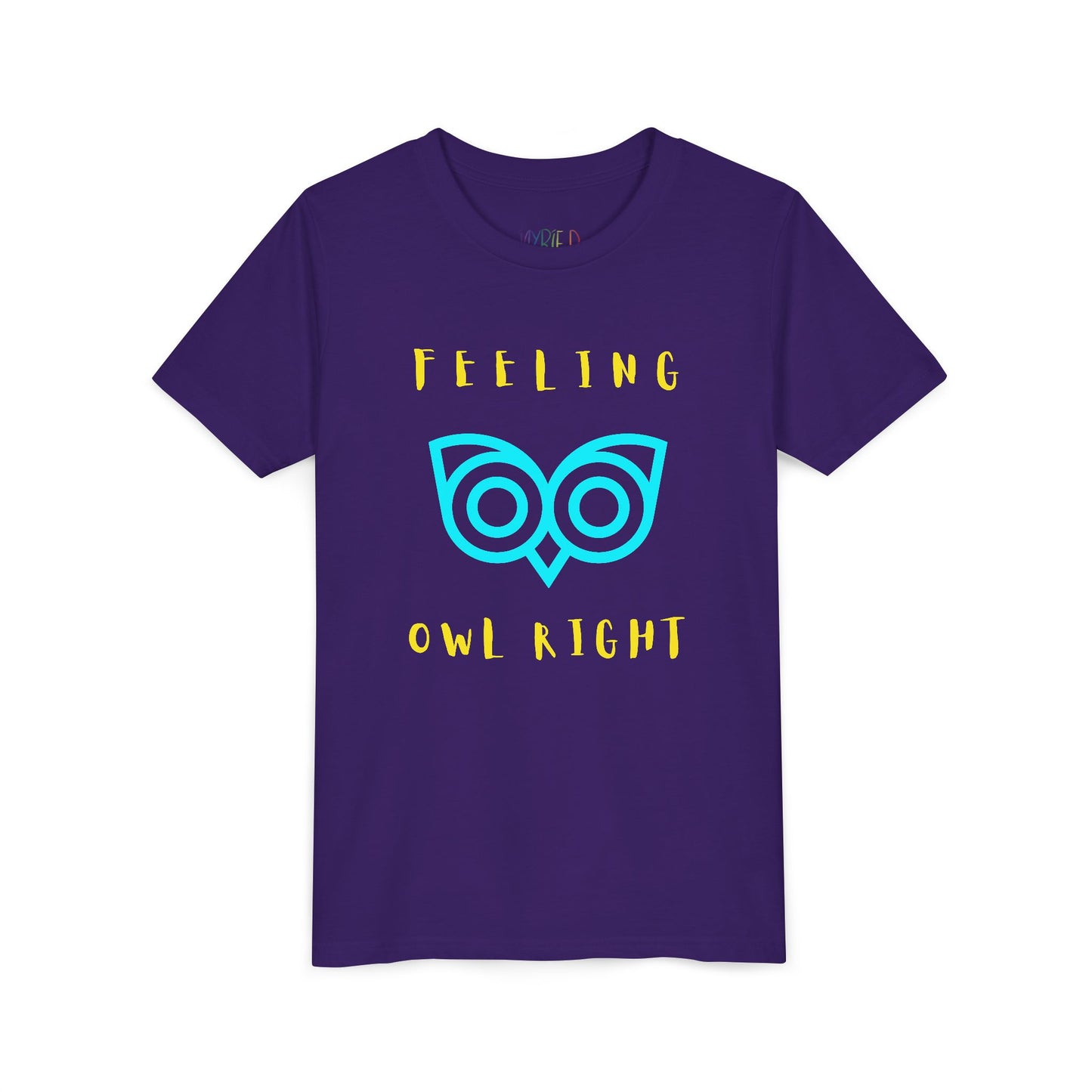 Youth Feeling Owl Right T-Shirt – Bold Graphic Tee with Playful Wordplay and Owl Design