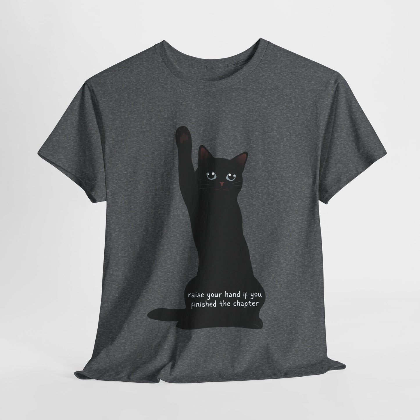 Teen/Adult Unisex Chapter Complete Cat Tee – Paws Up for Page Turners