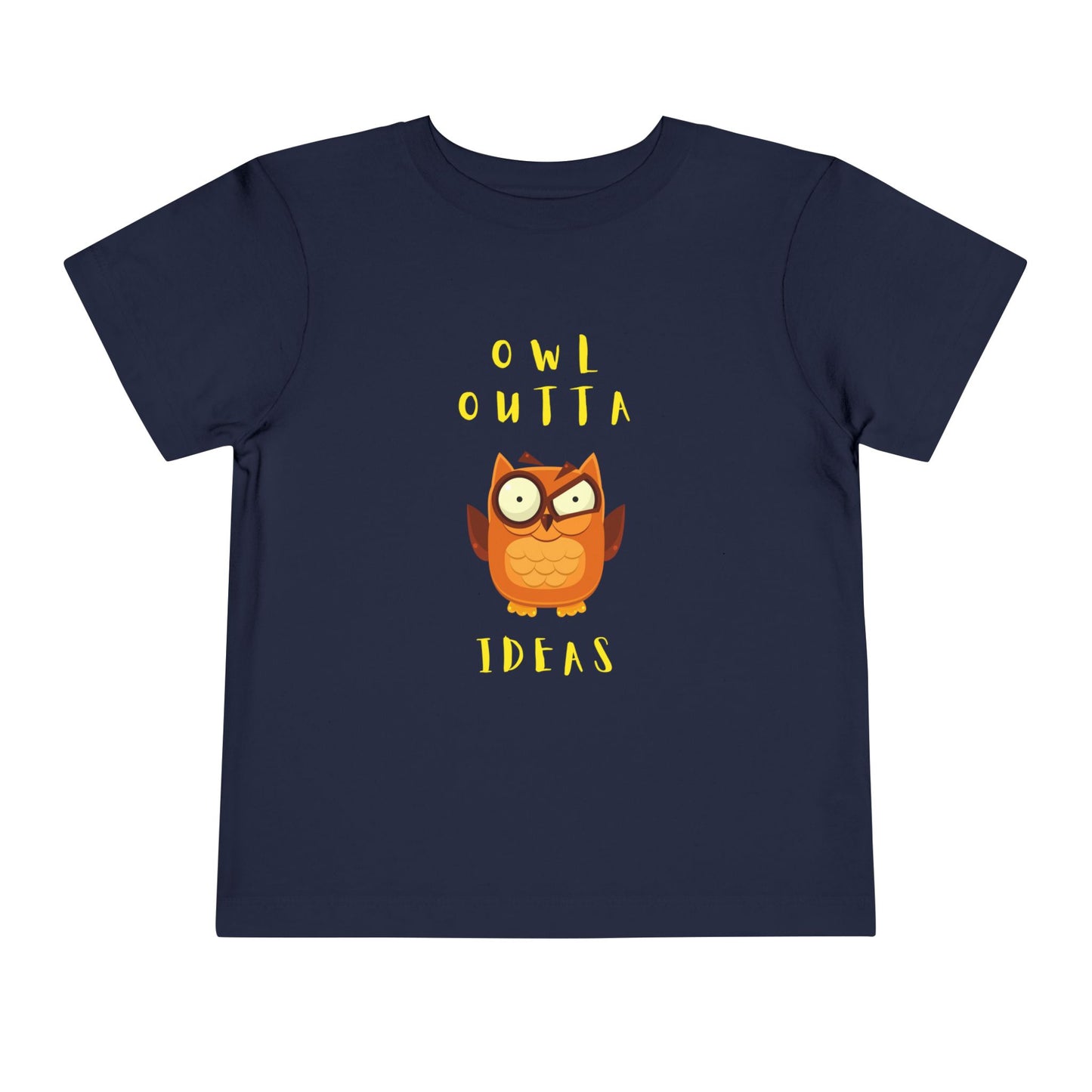 Toddler Owl Outta Ideas Tee – Funny Owl Shirt for Silly Little Thinkers