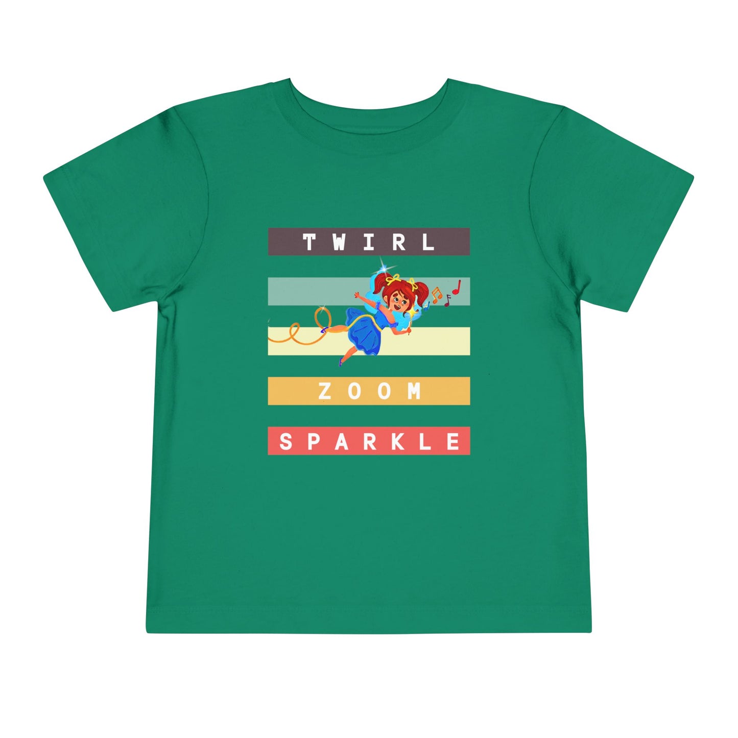 Toddler Twirl Zoom Sparkle Tee – Mei-Mei Movement Shirt for High-Energy Kids