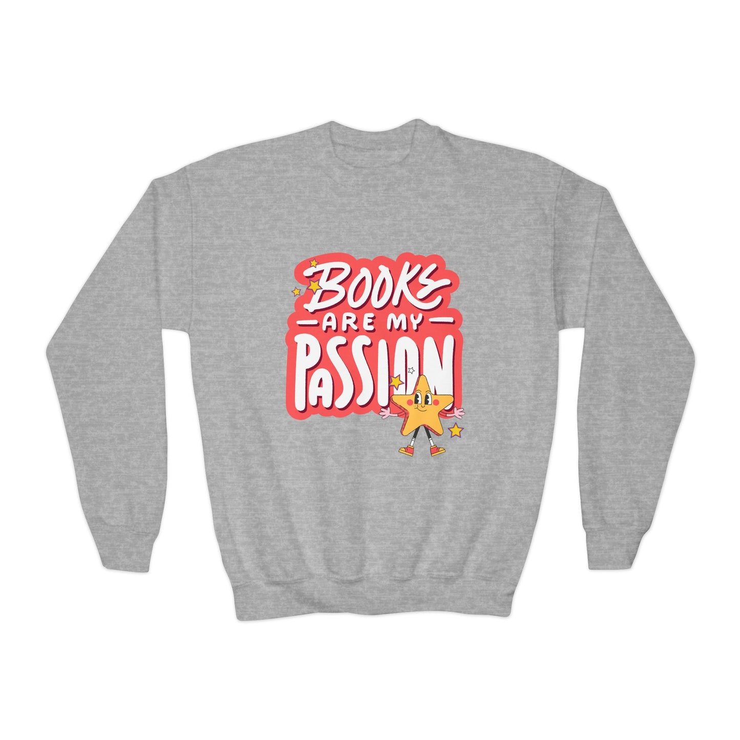 Youth Books Are My Passion Sweatshirt β Shine Bright, Read Bold!