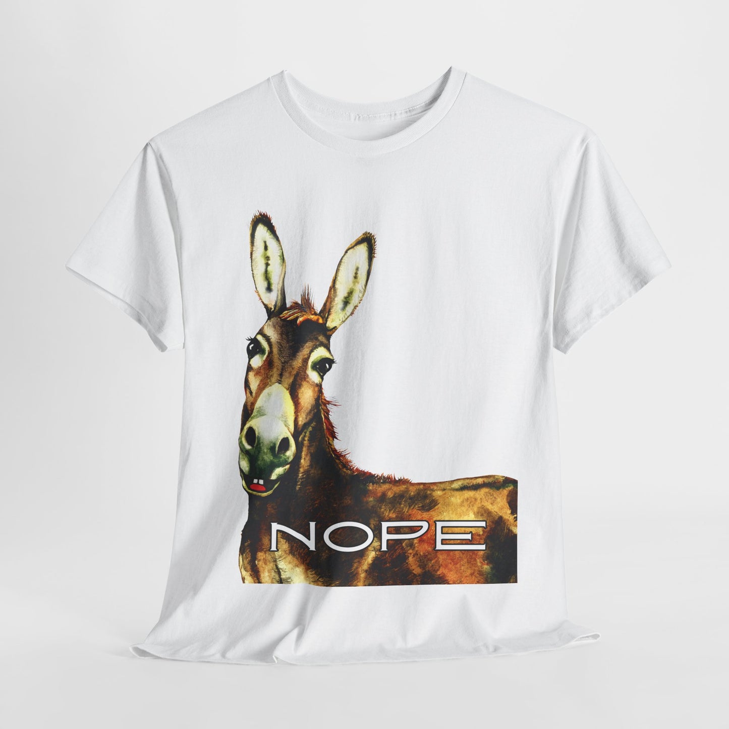 Teen/Adult Unisex NOPE Tee – Funny Animal Shirt for Mood Managers, Introverts & Professional Boundary-Setters