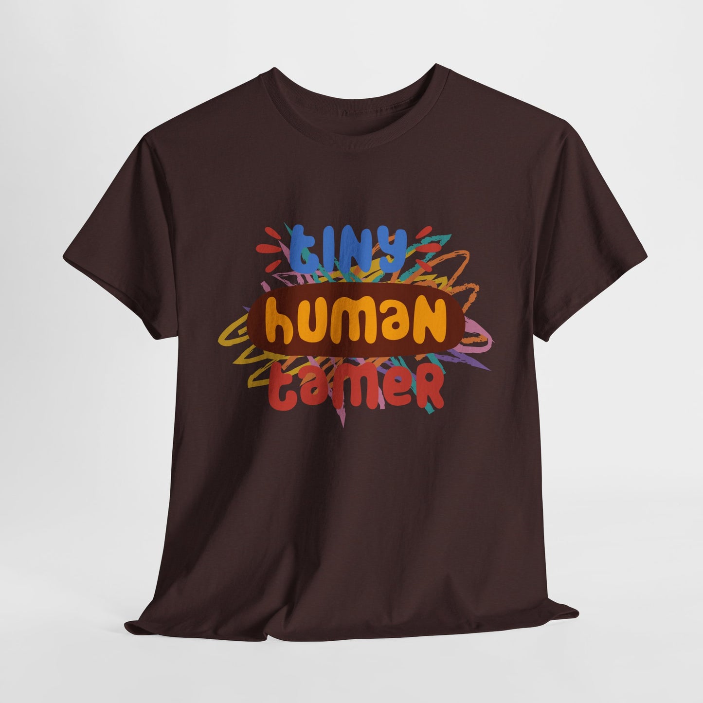 Teen/Adult Unisex Tiny Human Tamer Tee – Bold & Funny Shirt for Teachers and Caregivers